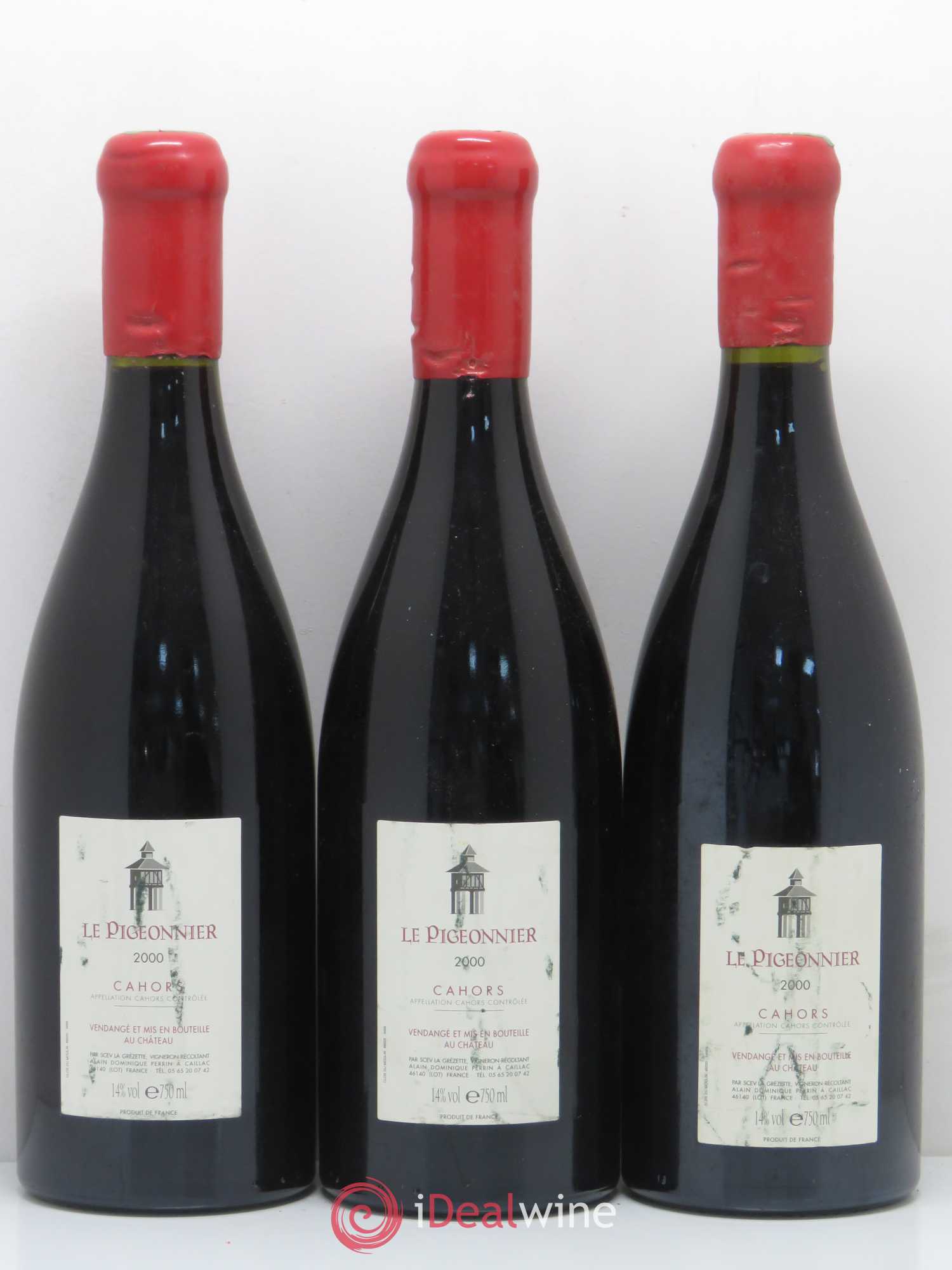 Cahors Château Lagrezette Le Pigeonnier Alain Dominique Perrin 2000 - Lot de 6 bouteilles - 4