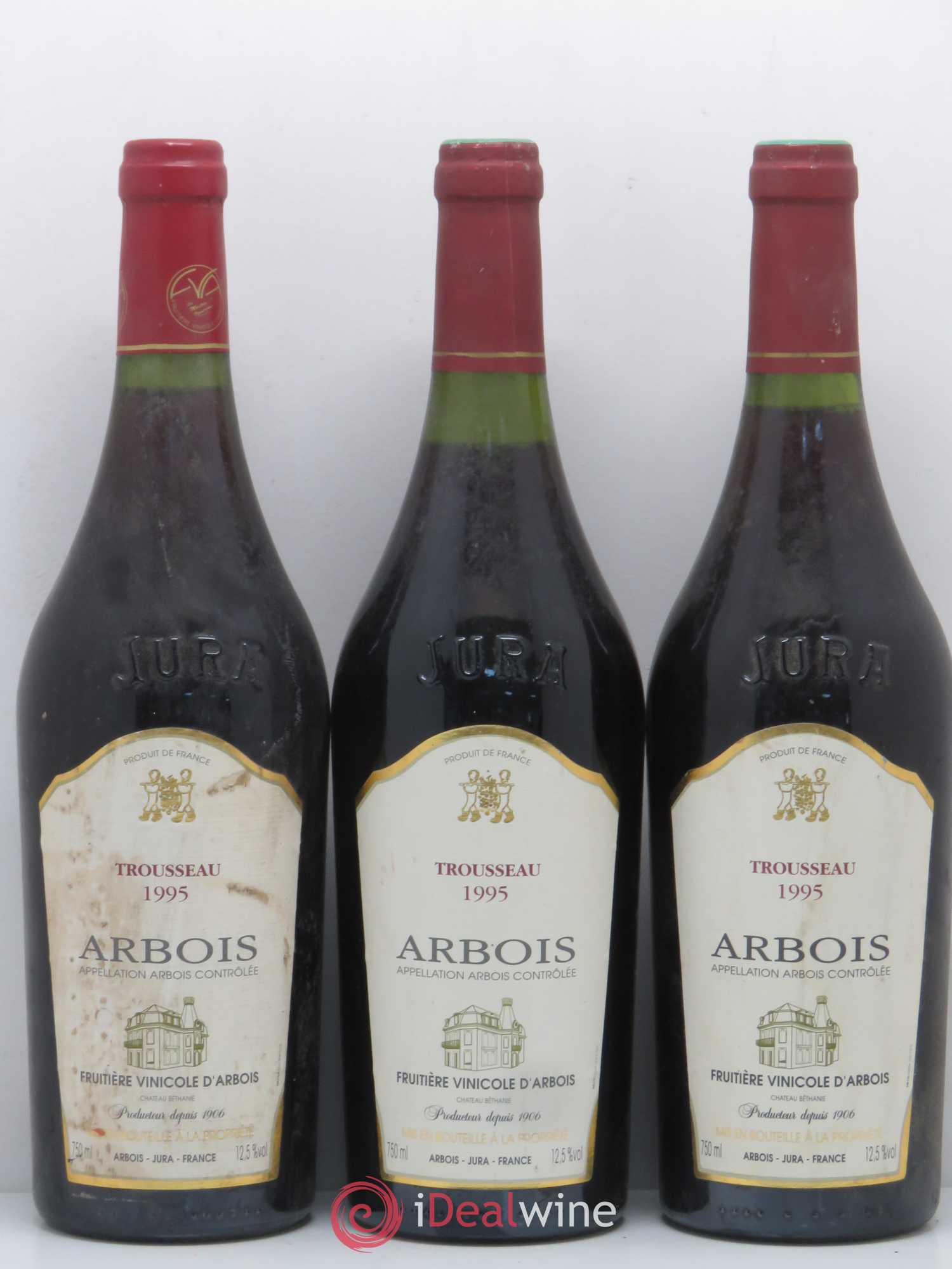 Arbois Fruitiere Vinicole d'Arbois Trousseau 1995 - Posten von 3 Flaschen - 0