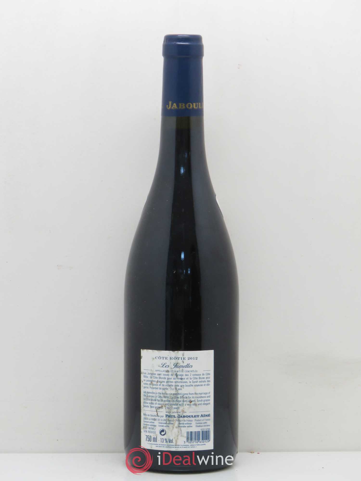 Côte-Rôtie Les Jumelles Paul Jaboulet Ainé 2012 - Lot de 1 bouteille - 1