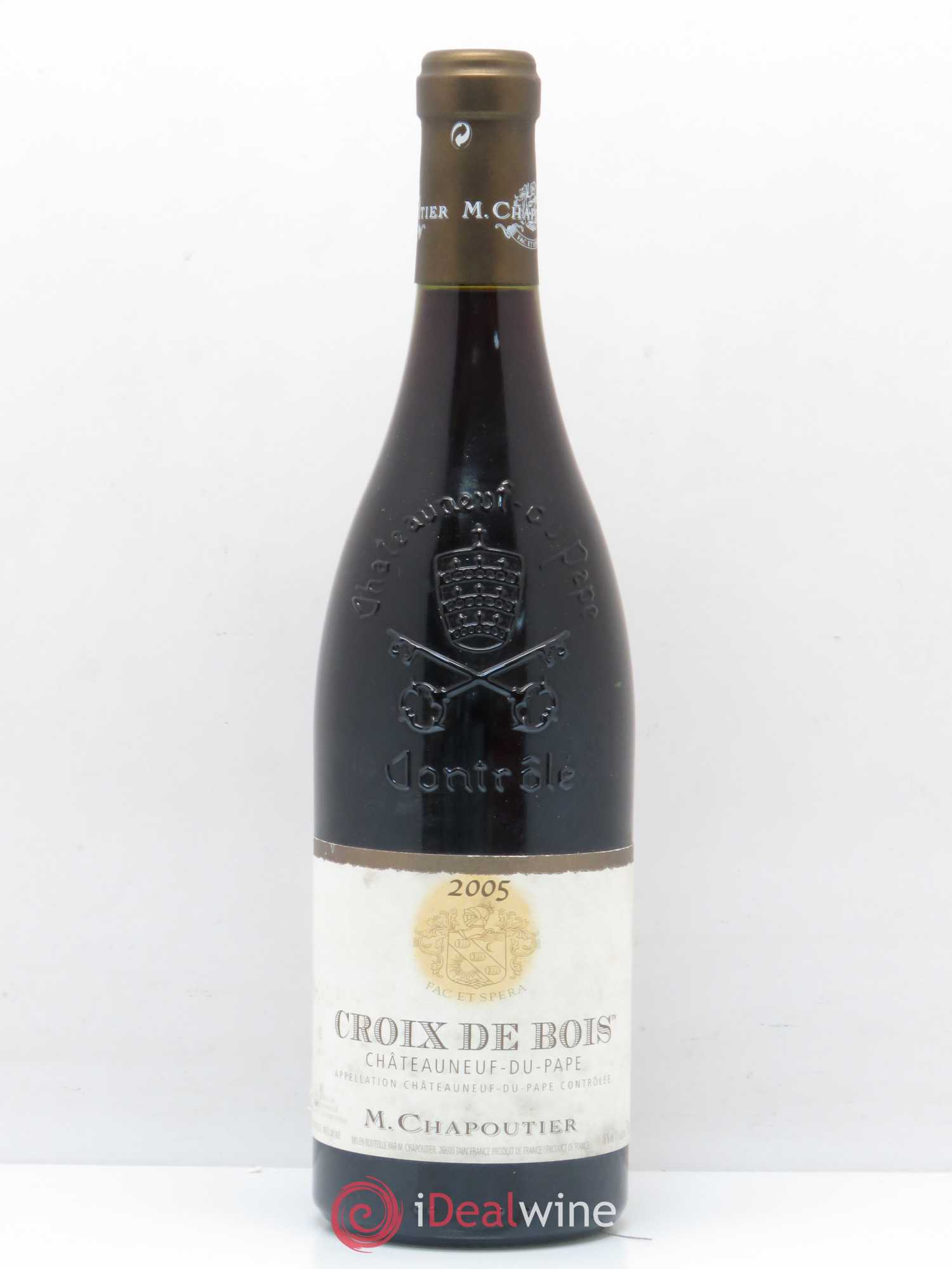 Châteauneuf-du-Pape Croix de Bois Chapoutier 2005 - Lot de 1 bouteille - 0