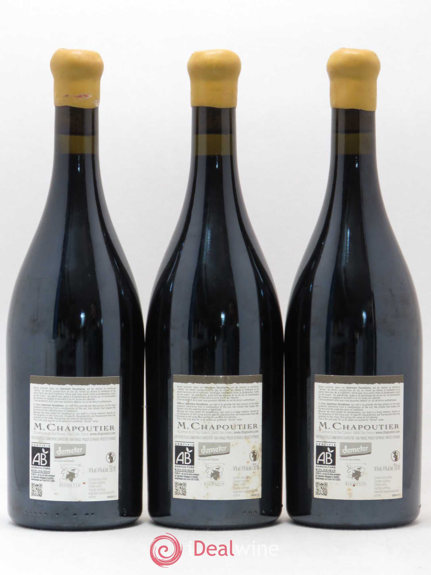 Hermitage Ermitage Le Méal Chapoutier 2009 - Lot de 3 bouteilles - 1