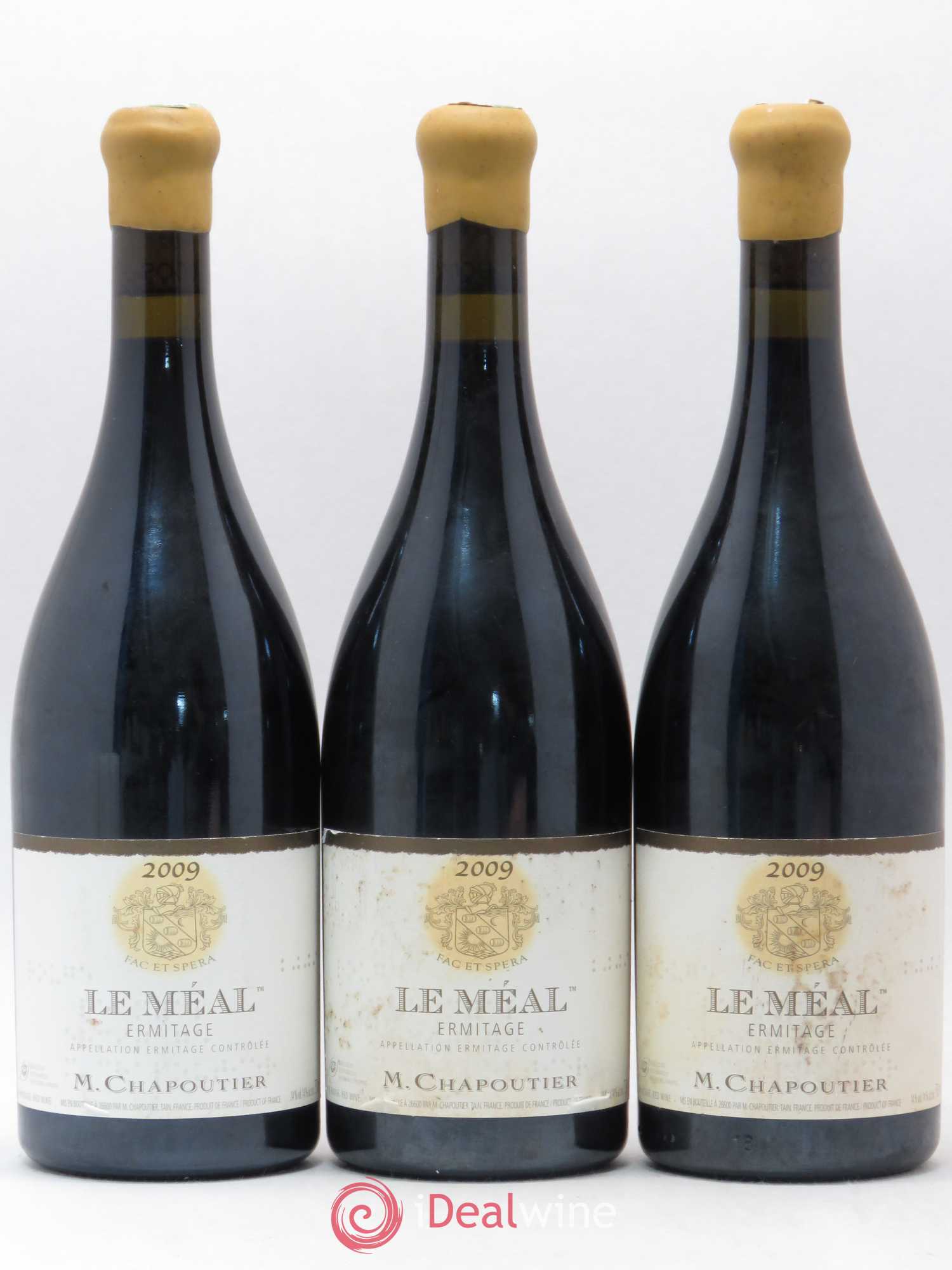 Hermitage Ermitage Le Méal Chapoutier 2009 - Lot de 3 bouteilles - 0