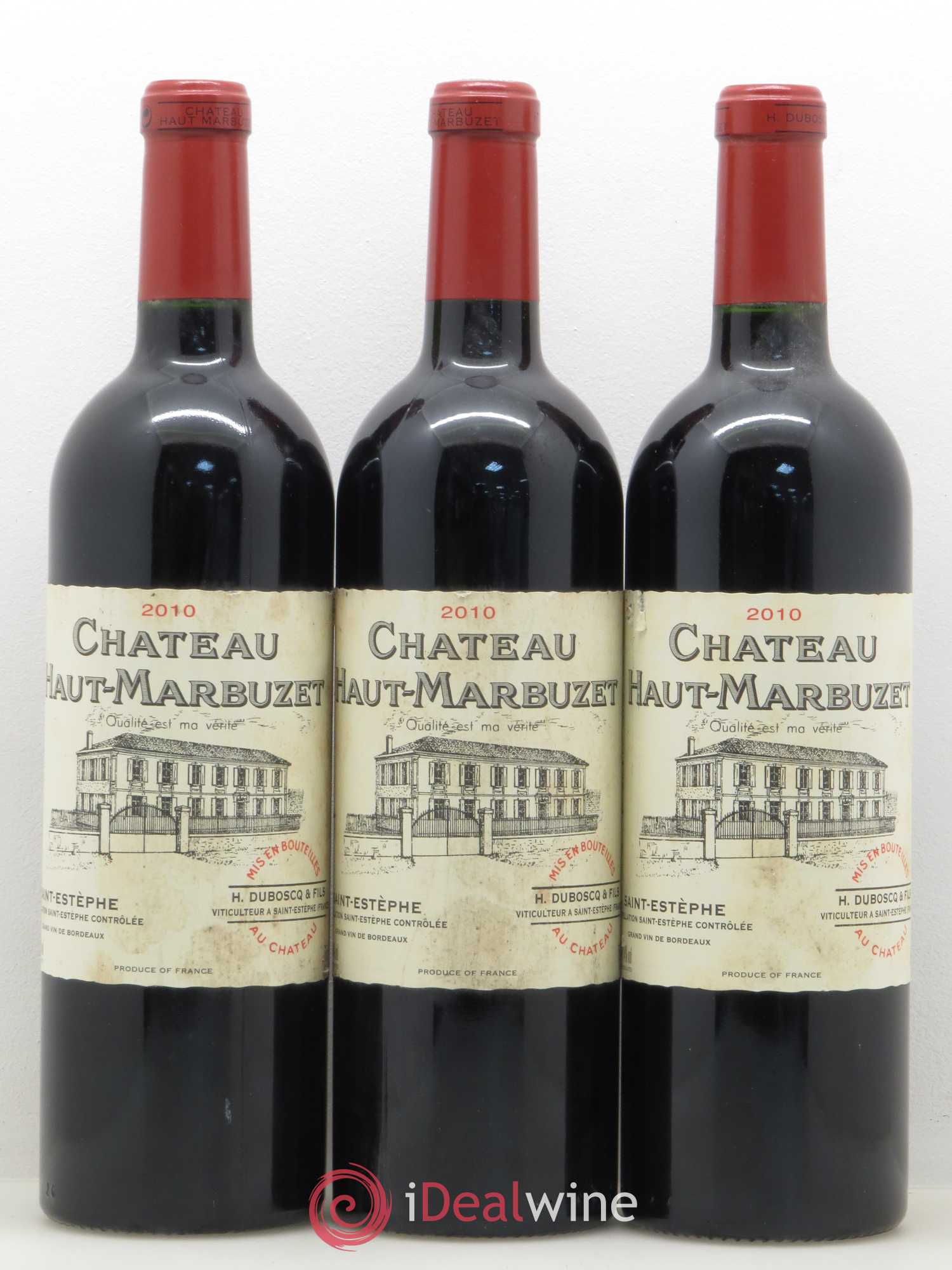 Château Haut Marbuzet 2010 - Lot de 3 bouteilles - 0