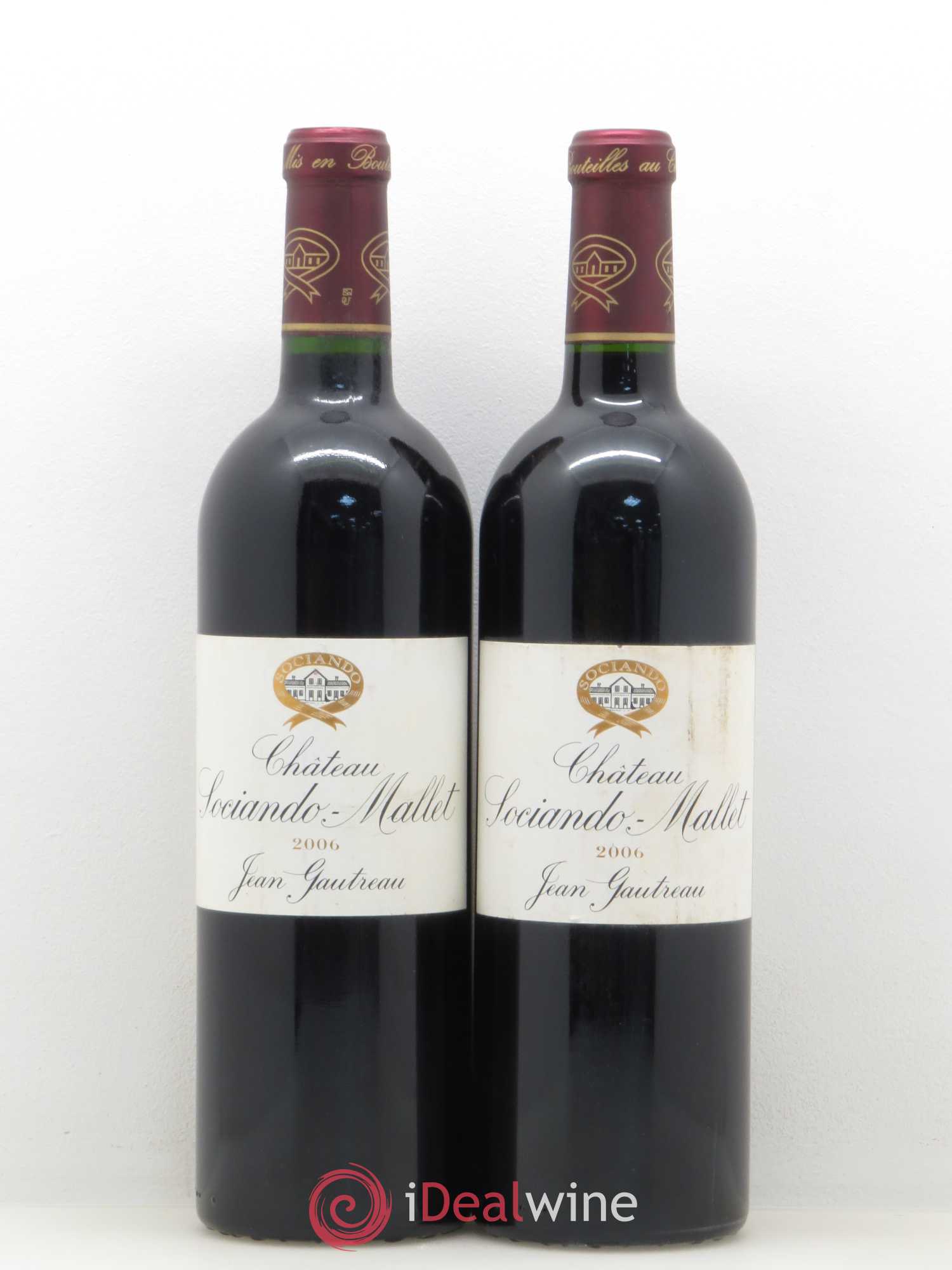 Château Sociando Mallet 2006 - Lot de 2 bouteilles - 0