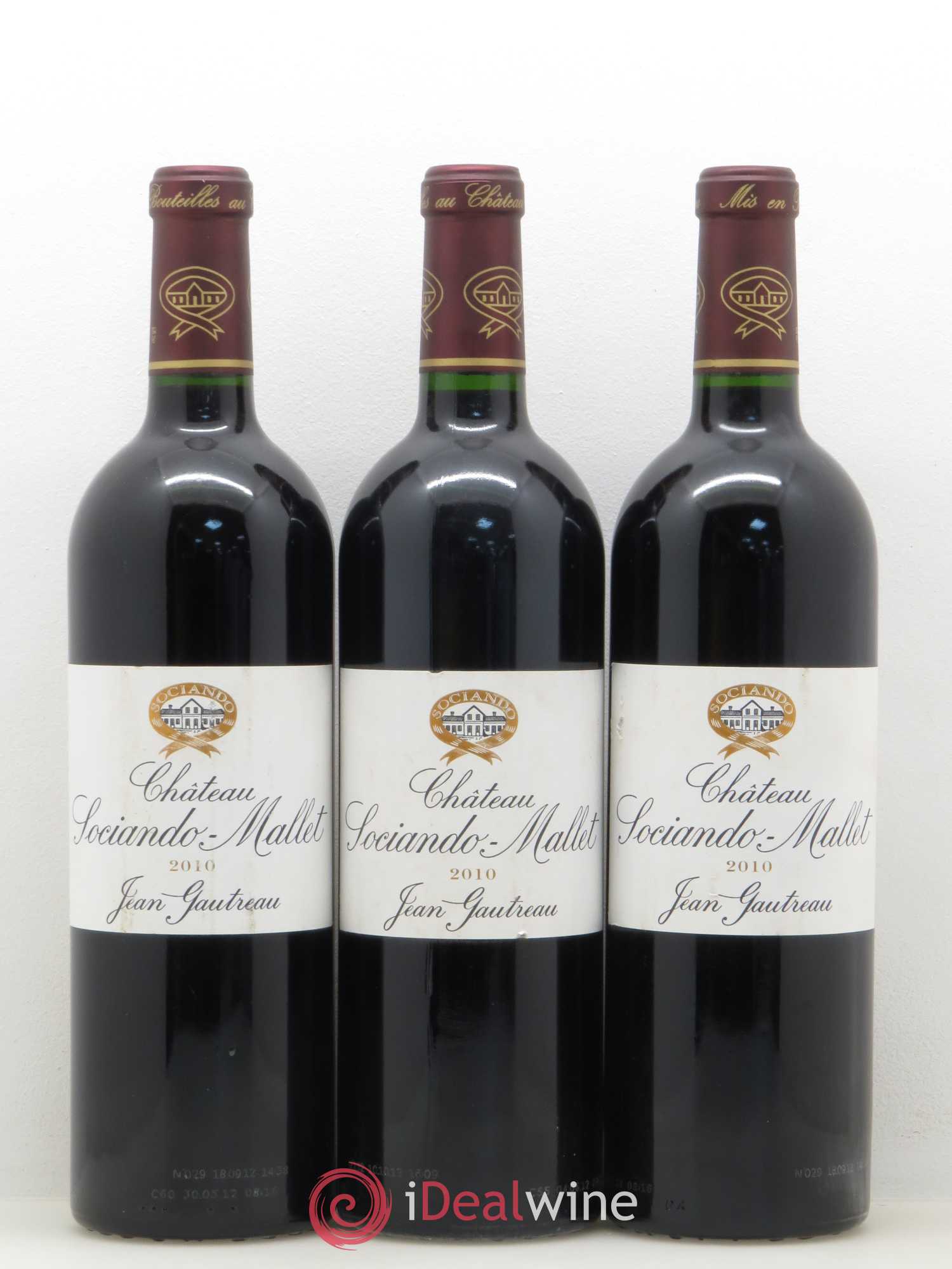 Château Sociando Mallet 2010 - Lot de 6 bouteilles - 1