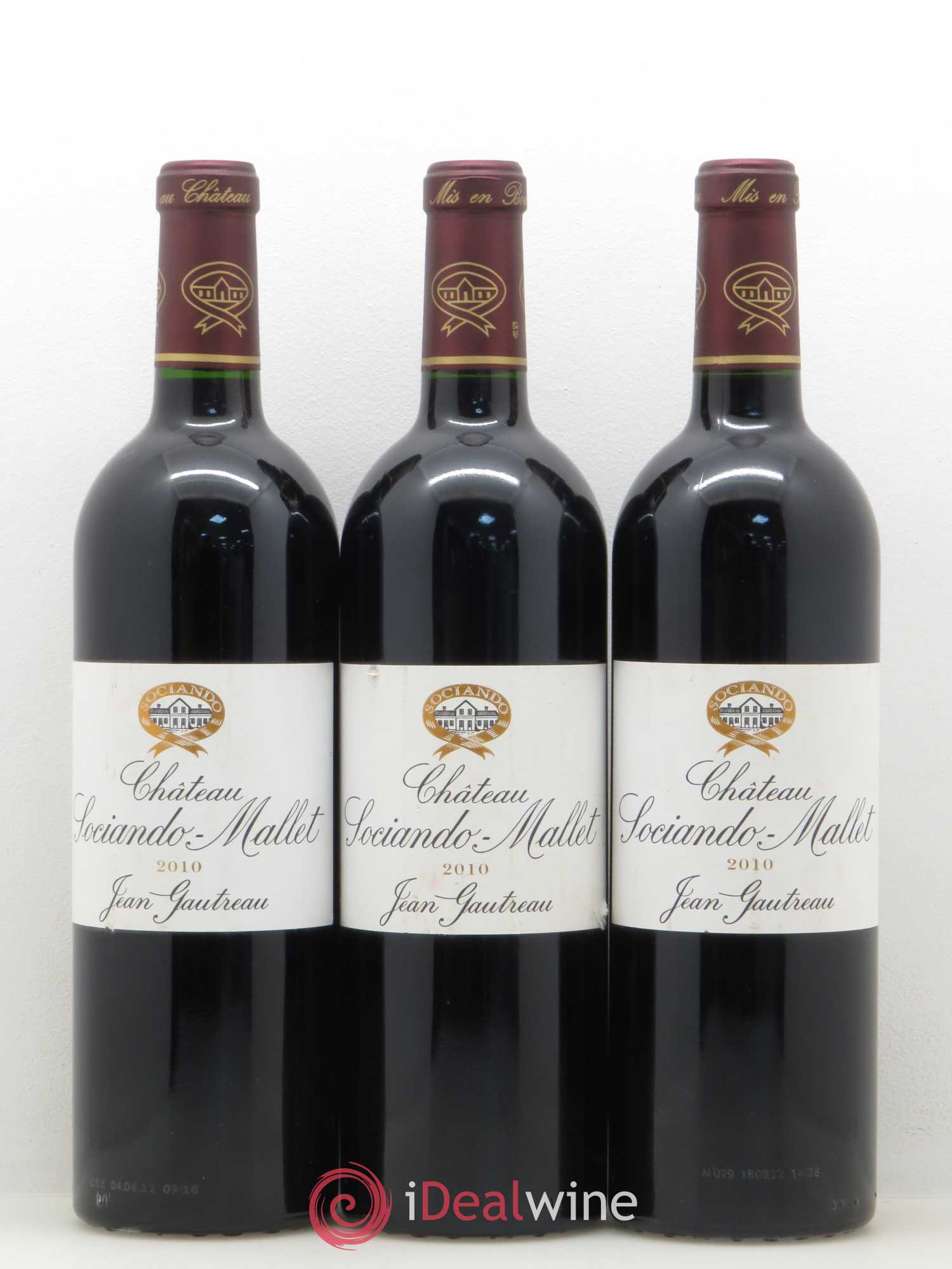 Château Sociando Mallet 2010 - Lot de 6 bouteilles - 2