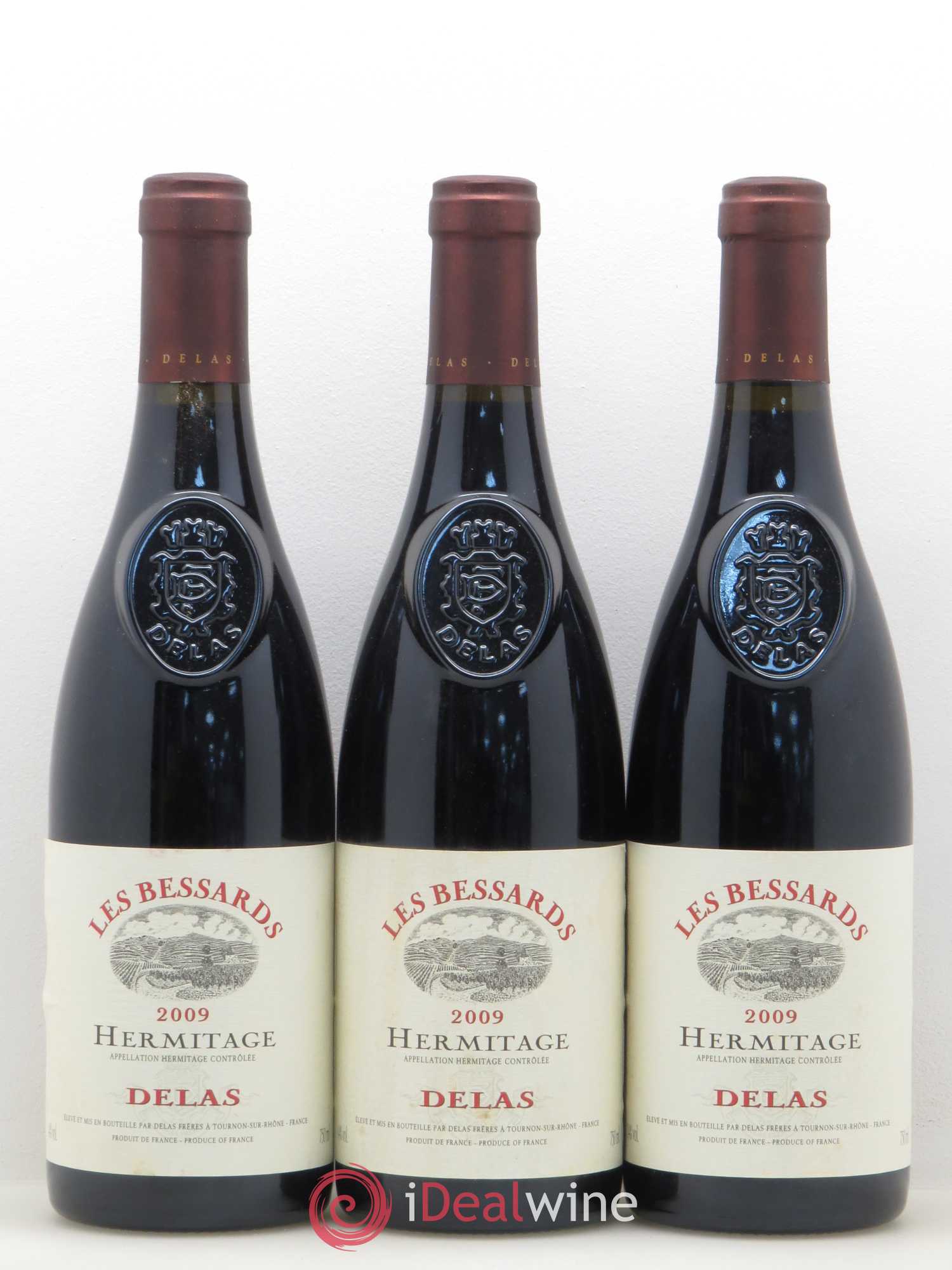 Hermitage Les Bessards Delas Frères 2009 - Lot de 3 bouteilles - 0