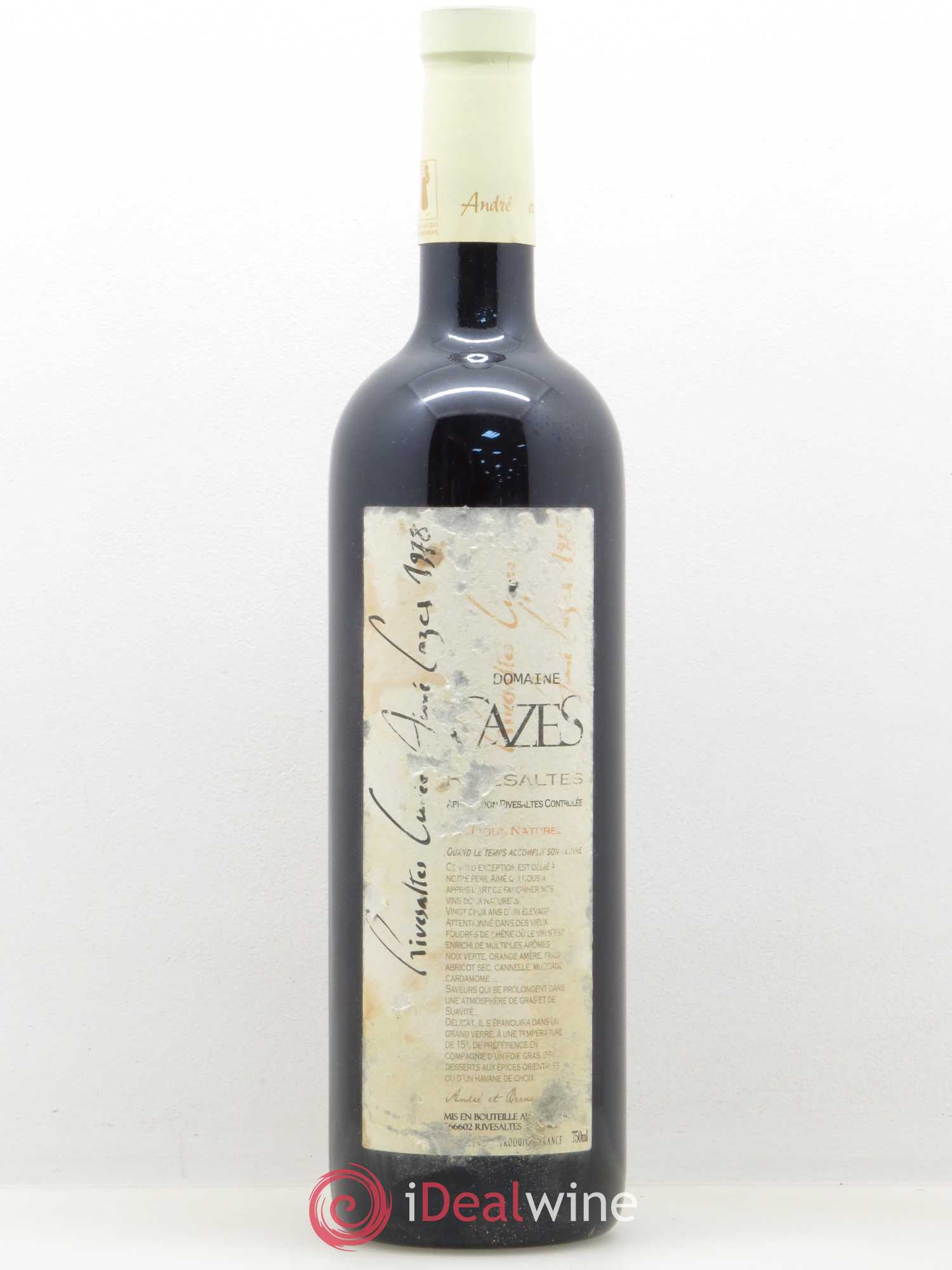 Rivesaltes Aimé Cazes 1978 - Posten von 1 Flasche - 0
