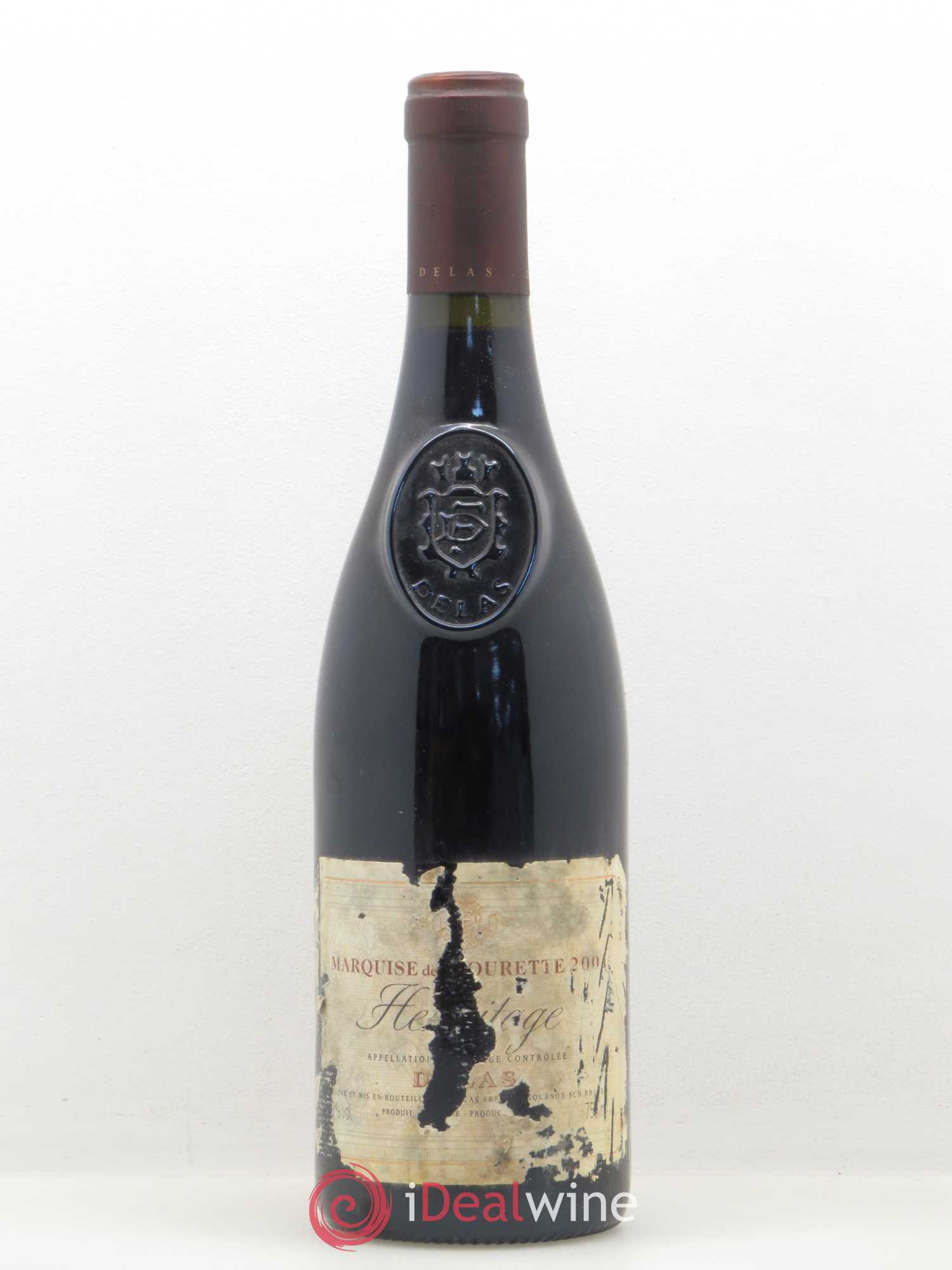 Hermitage Marquise de la Tourette Delas Frères 2001 - Lot de 1 bouteille - 0