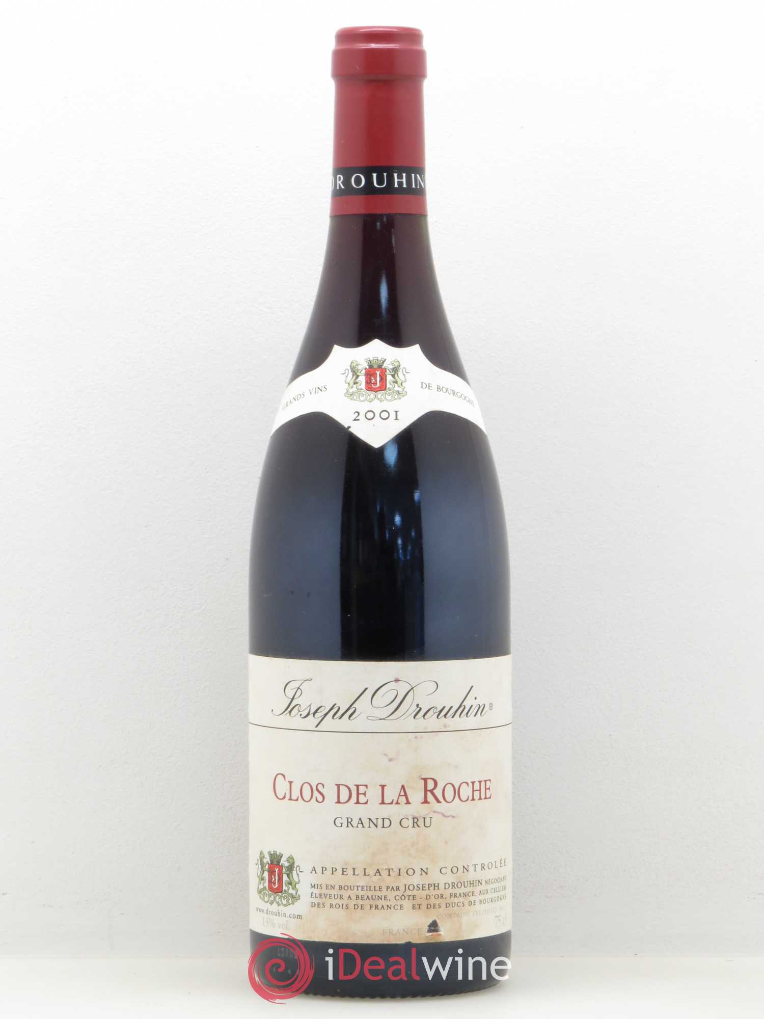 Clos de la Roche Grand Cru Joseph Drouhin 2001 - Lot de 1 bouteille - 0