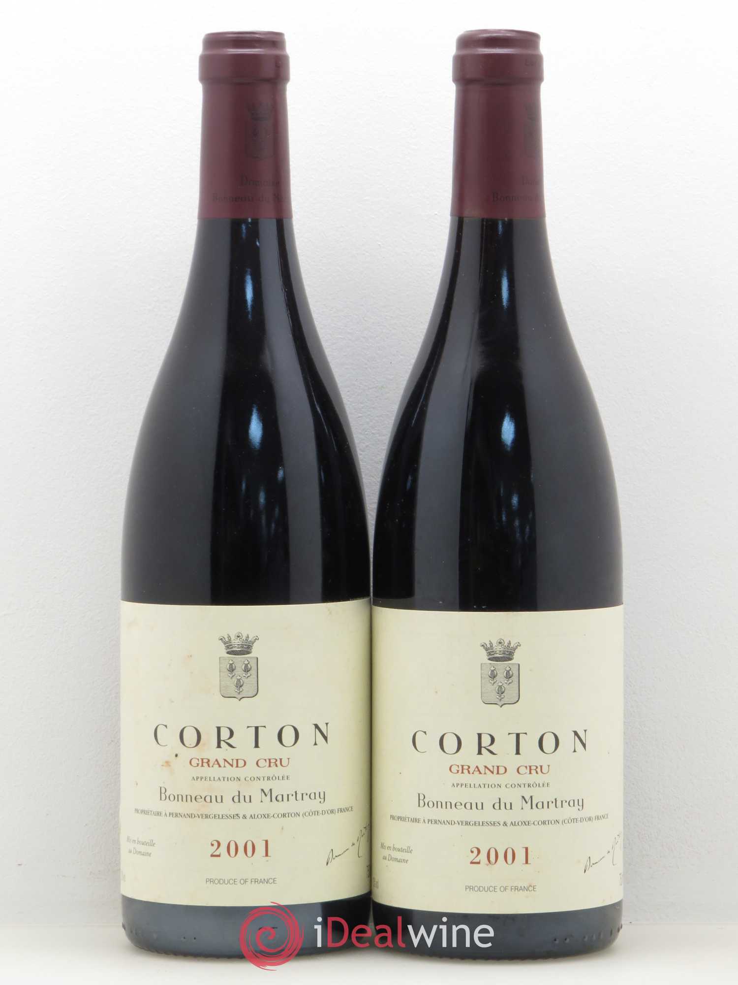 Corton Grand Cru Bonneau du Martray (Domaine) 2001 - Lot de 2 bouteilles - 0