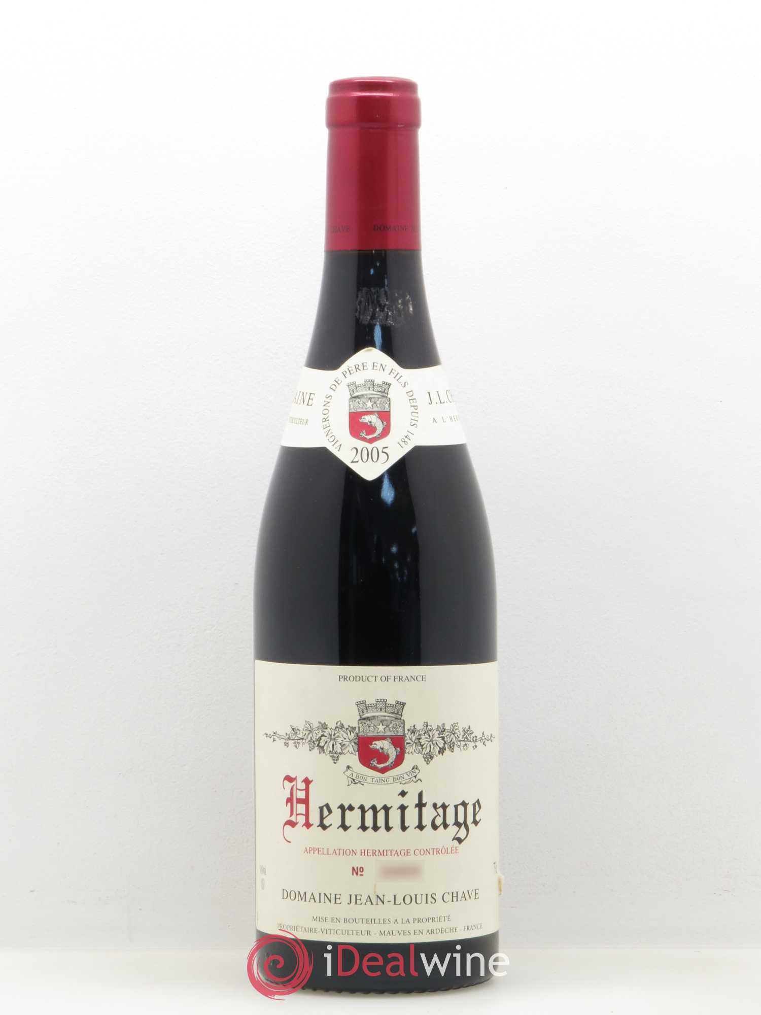 Hermitage Jean-Louis Chave 2005 - Lot de 1 bouteille - 0