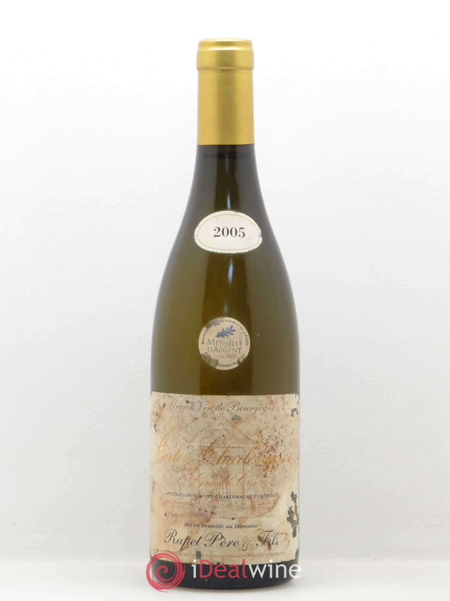 Corton-Charlemagne Grand Cru Rapet Père & Fils 2005 - Lot de 1 bouteille - 0