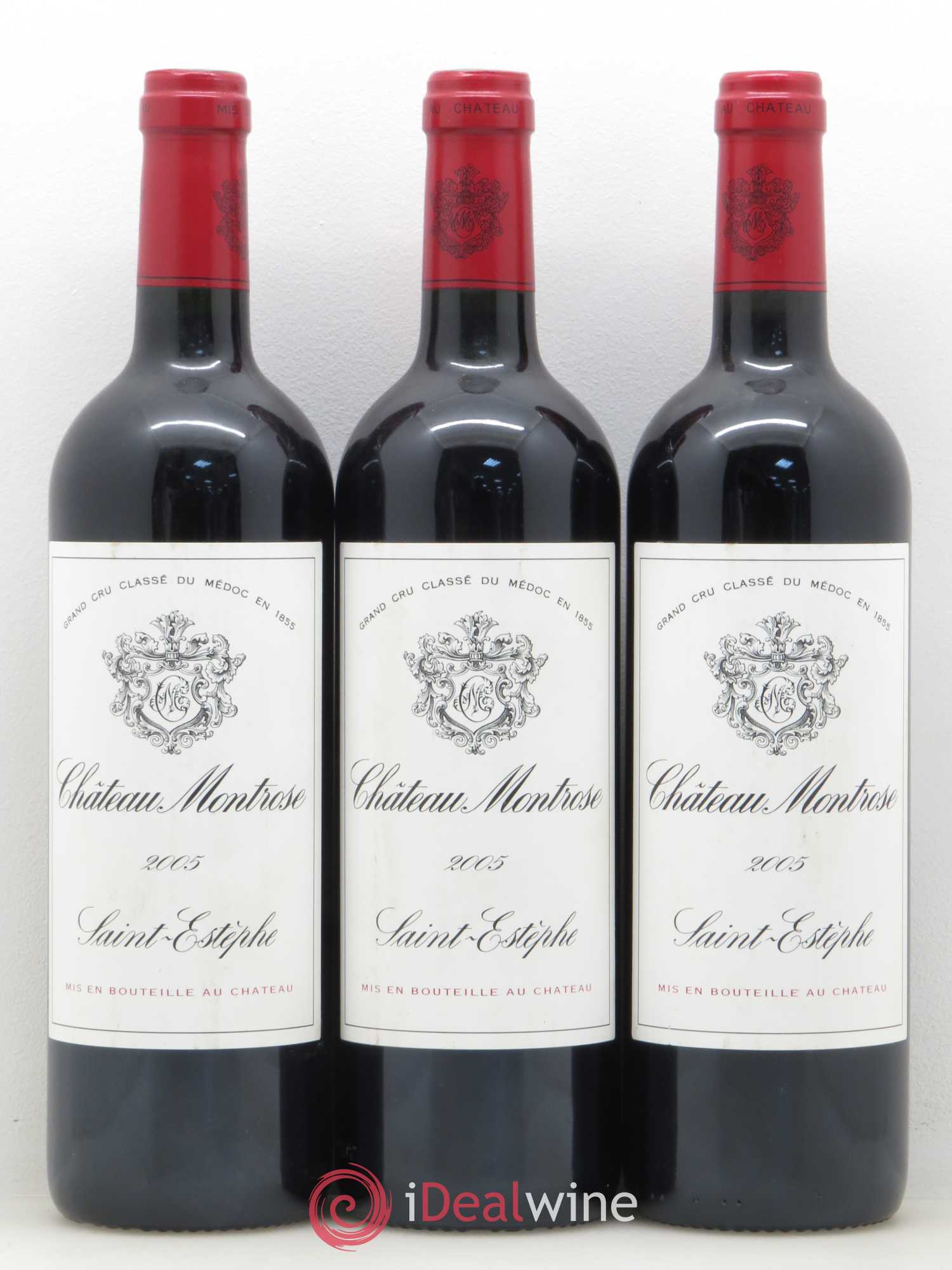 Château Montrose 2ème Grand Cru Classé 2005 - Lot de 3 bouteilles - 0