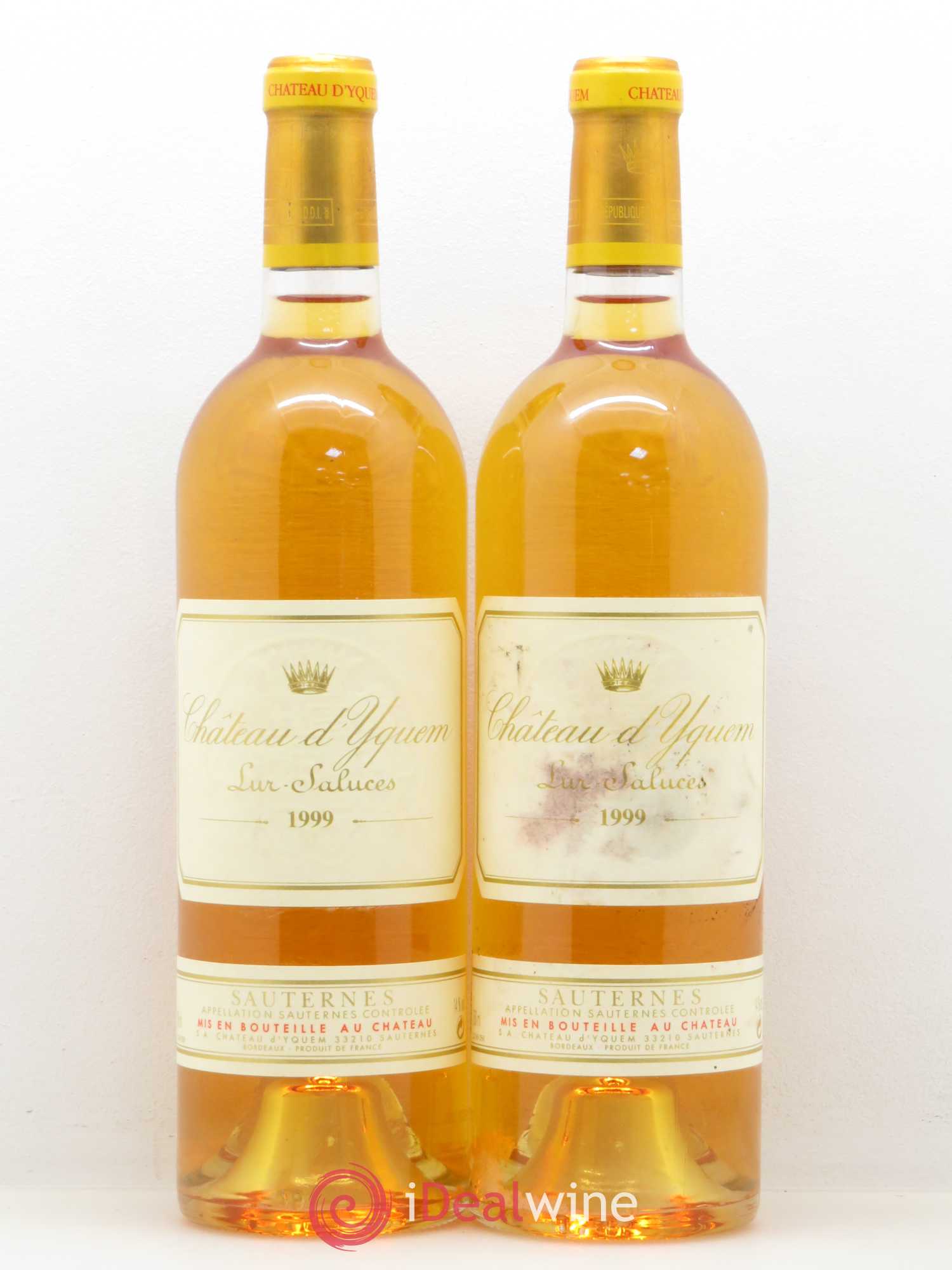 Château d' Yquem 1er Cru Classé Supérieur 1999 - Lotto di 2 bottiglie - 0