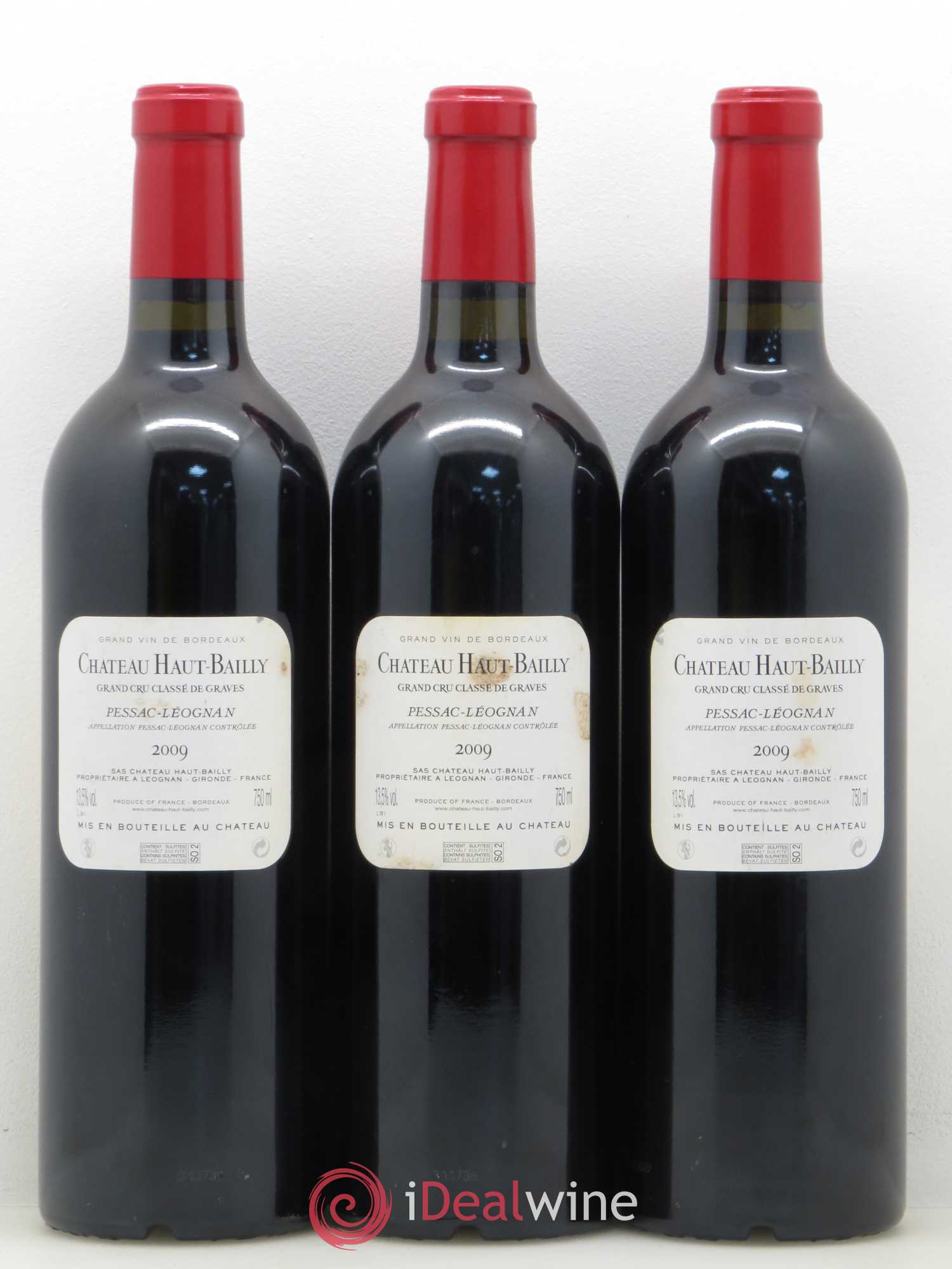 Château Haut-Bailly Cru Classé de Graves 2009 - Lot de 3 bouteilles - 1