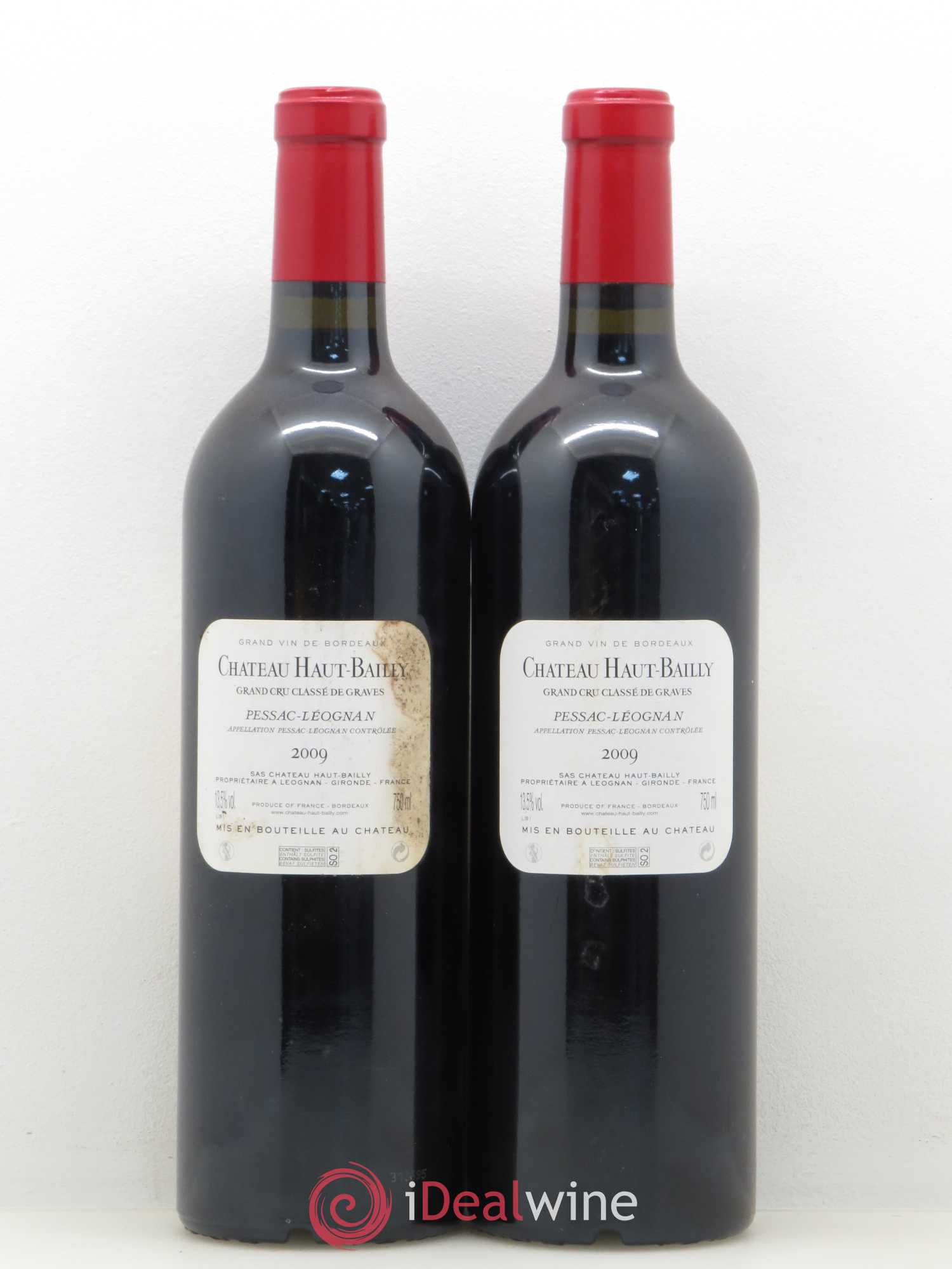 Château Haut-Bailly Cru Classé de Graves 2009 - Lot de 2 bouteilles - 1