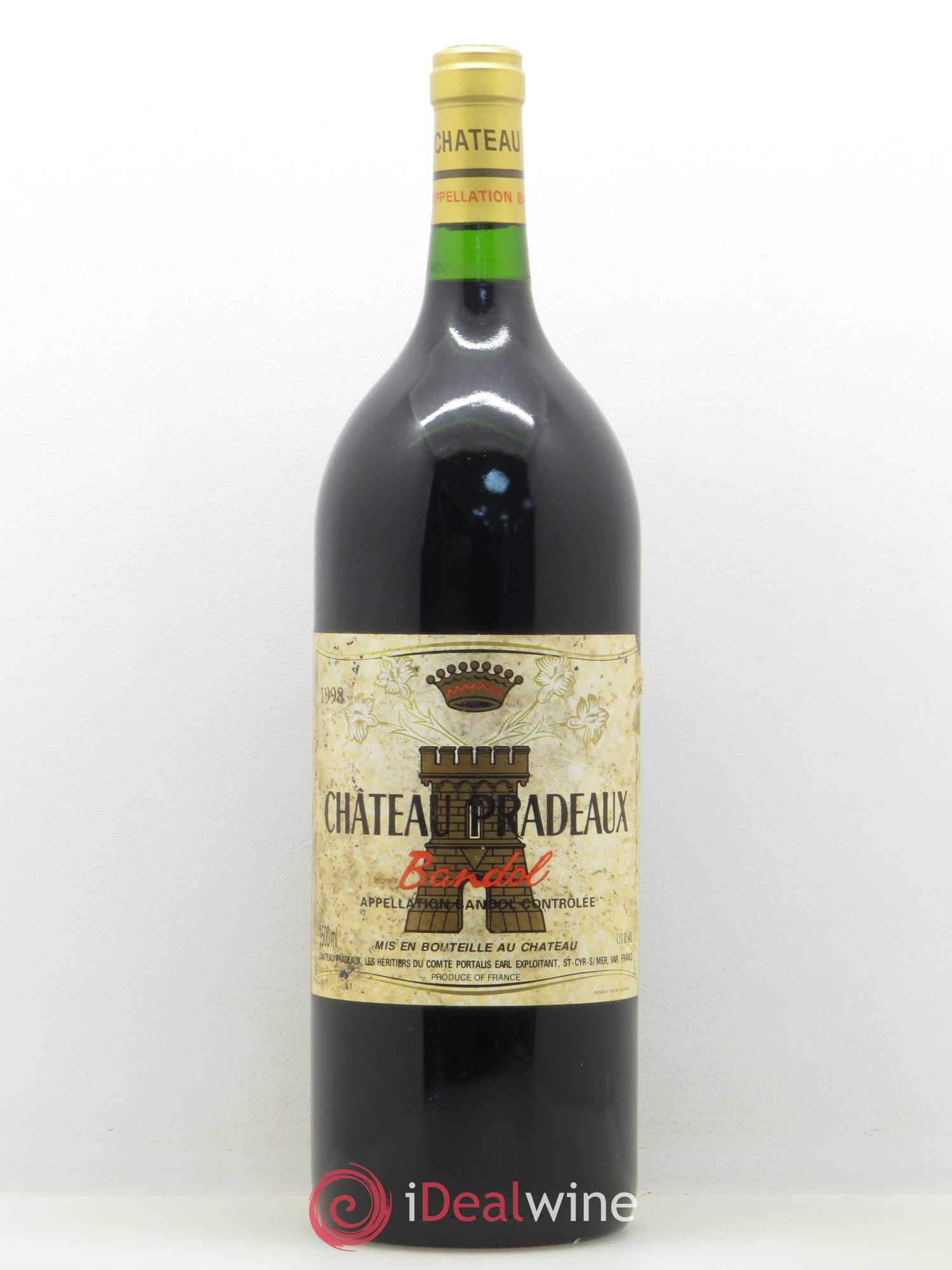Bandol Château Pradeaux Famille Portalis 1998 - Lot de 1 magnum - 0