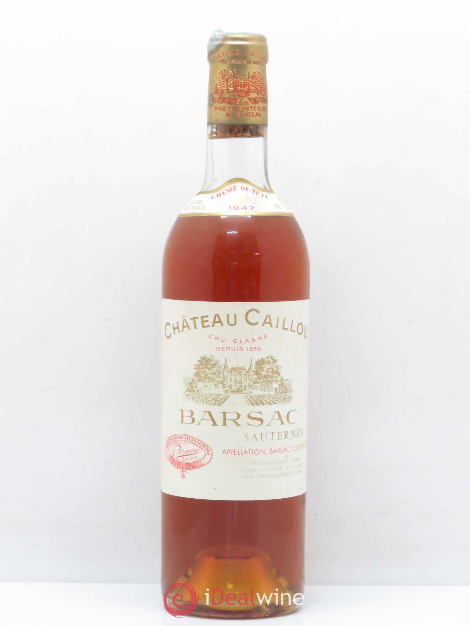 Château Caillou - Crème de Tête 2ème Grand Cru Classé 1947 - Lotto di 1 bottiglia - 0