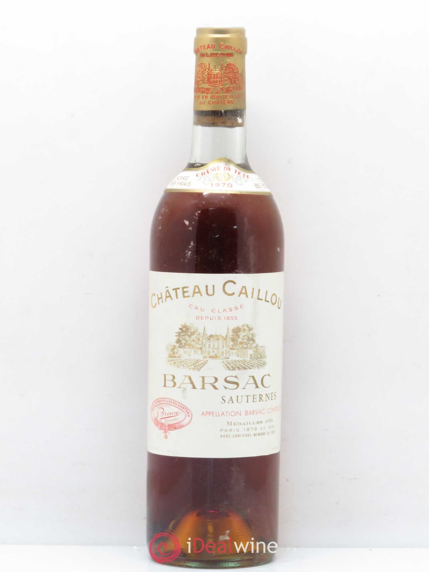 Château Caillou - Crème de Tête 2ème Grand Cru Classé 1970 - Lotto di 1 bottiglia - 0