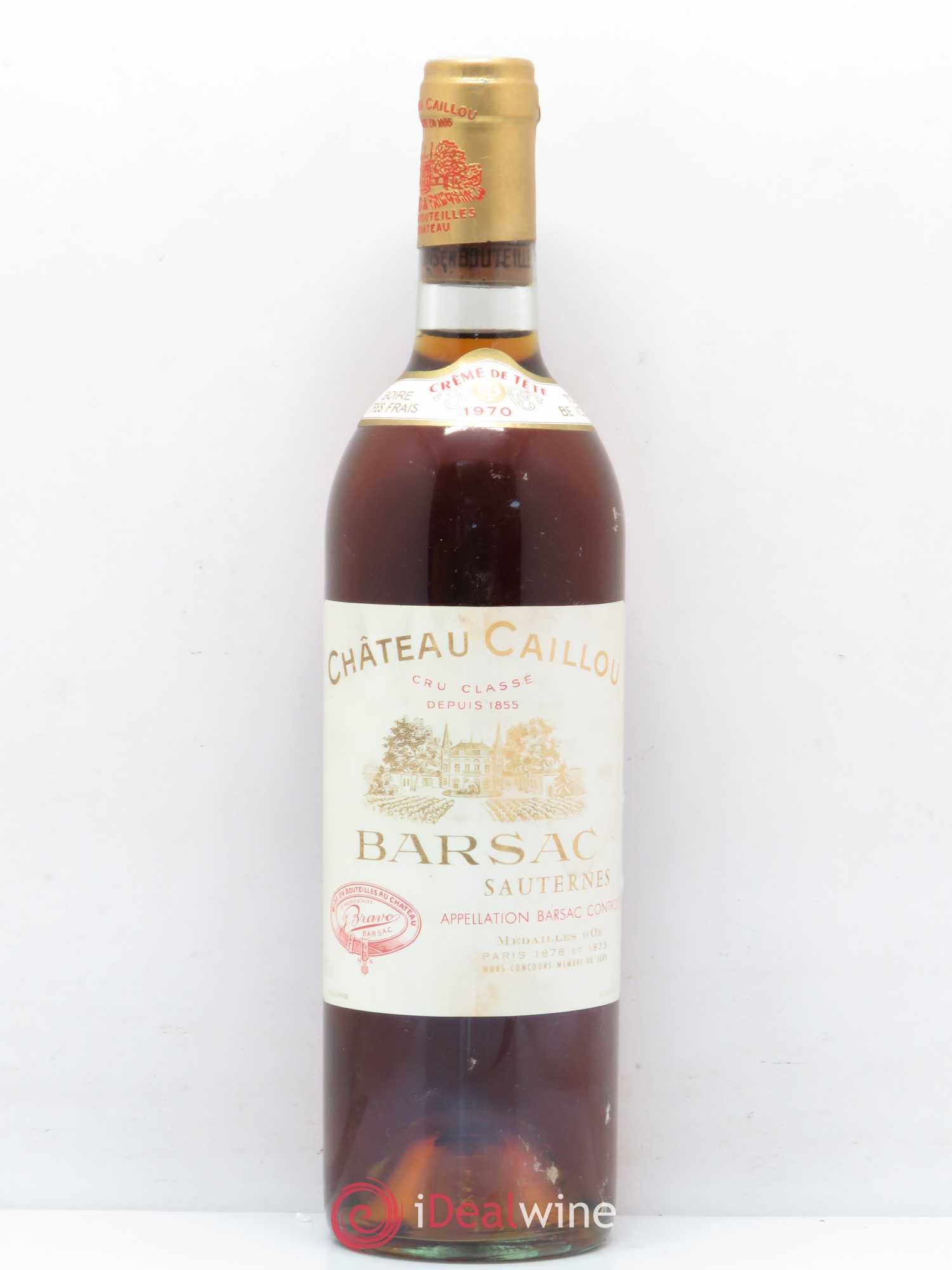 Château Caillou - Crème de Tête 2ème Grand Cru Classé 1970 - Lotto di 1 bottiglia - 0