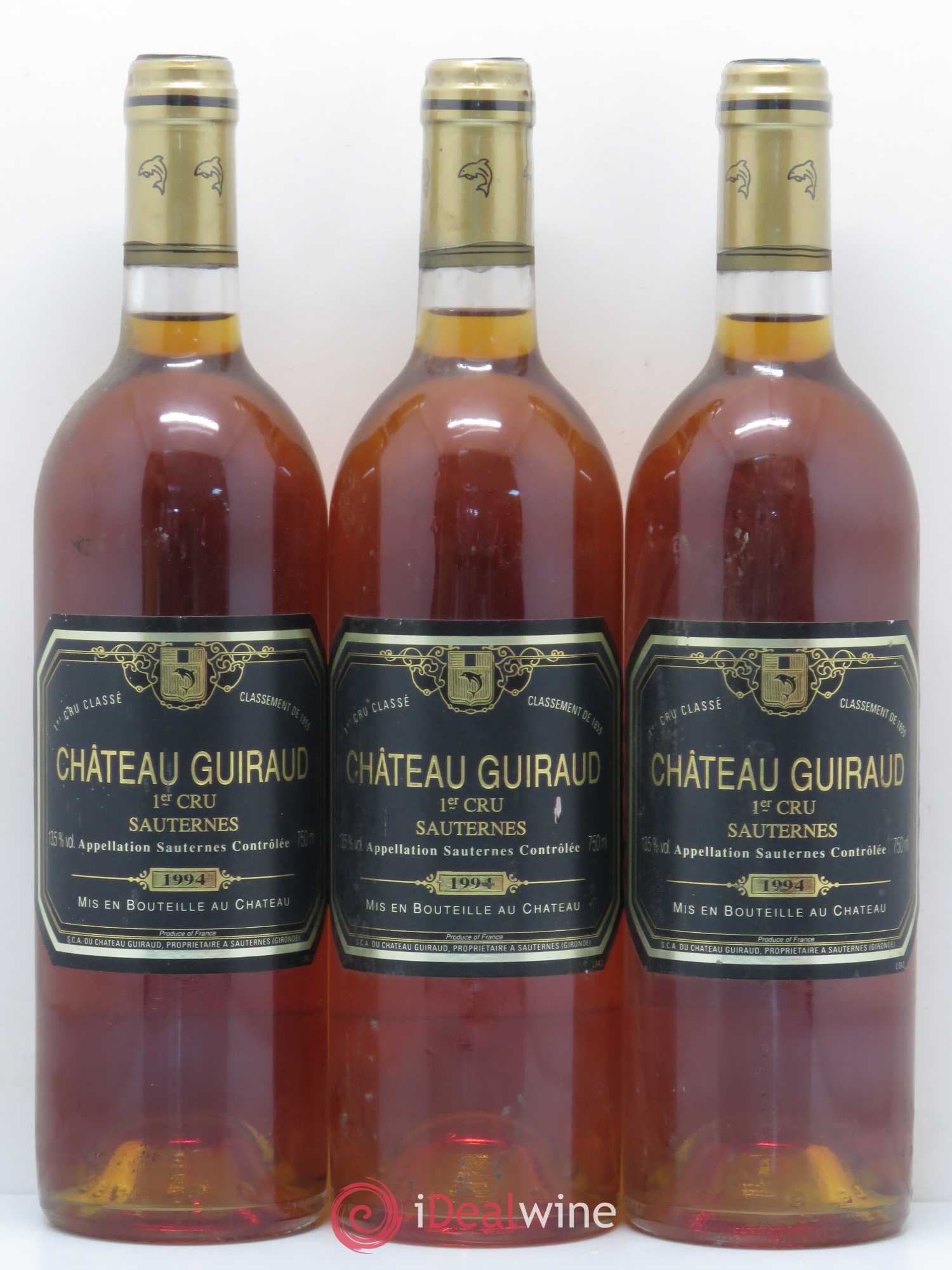 Château Guiraud 1er Grand Cru Classé 1994 - Lotto di 6 bottiglie - 1