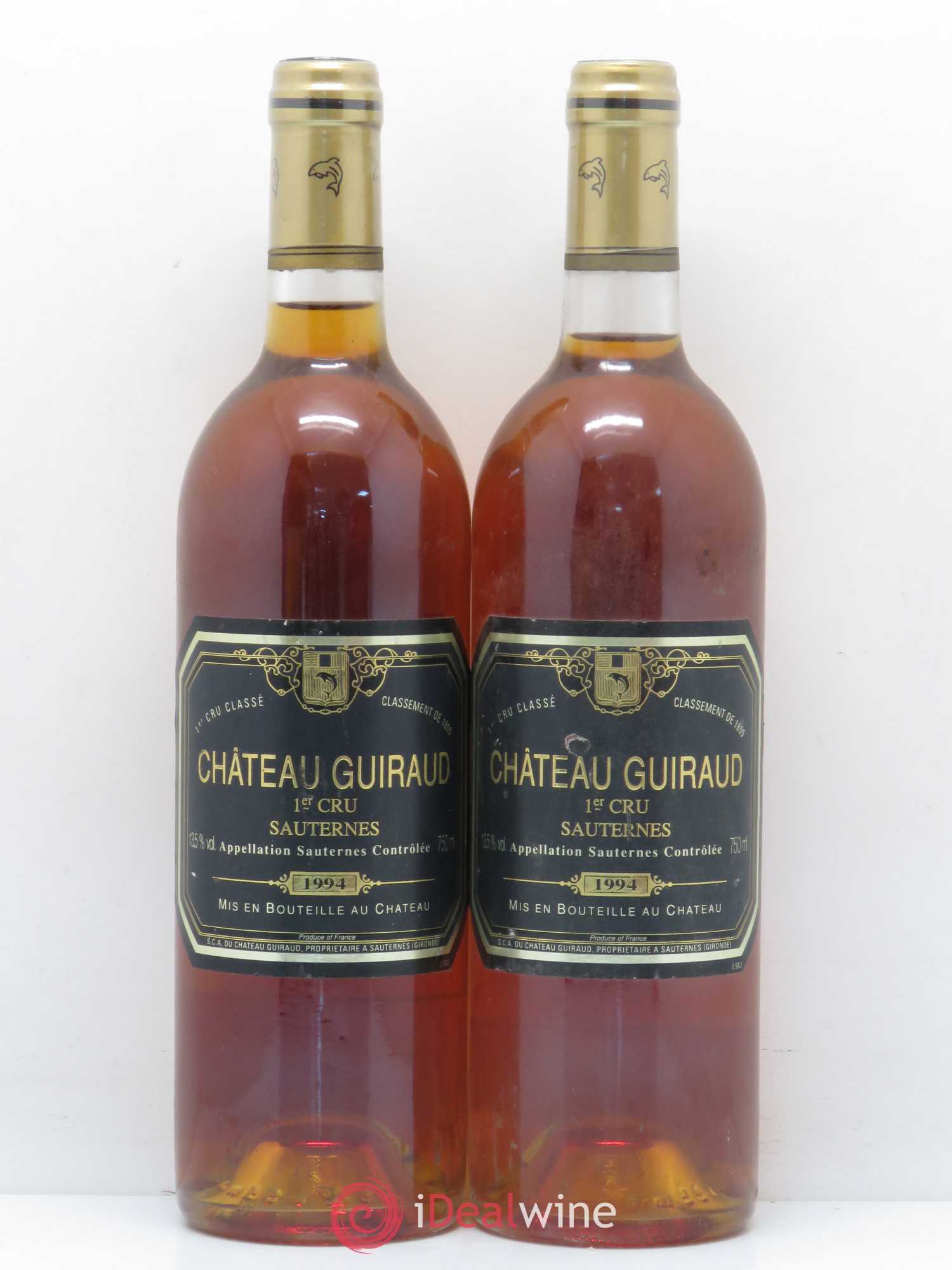 Château Guiraud 1er Grand Cru Classé 1994 - Lotto di 2 bottiglie - 0