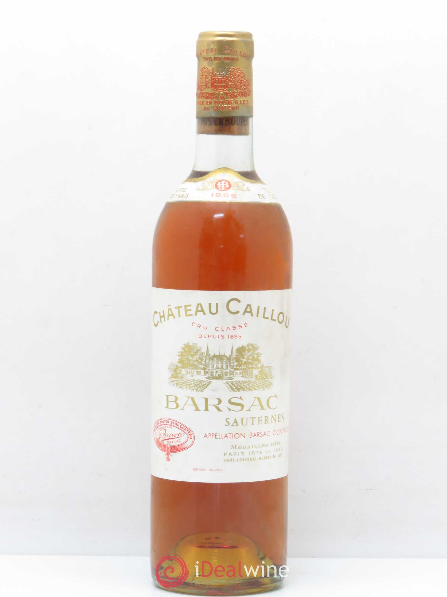 Château Caillou - Crème de Tête 2ème Grand Cru Classé 1966 - Lotto di 1 bottiglia - 0