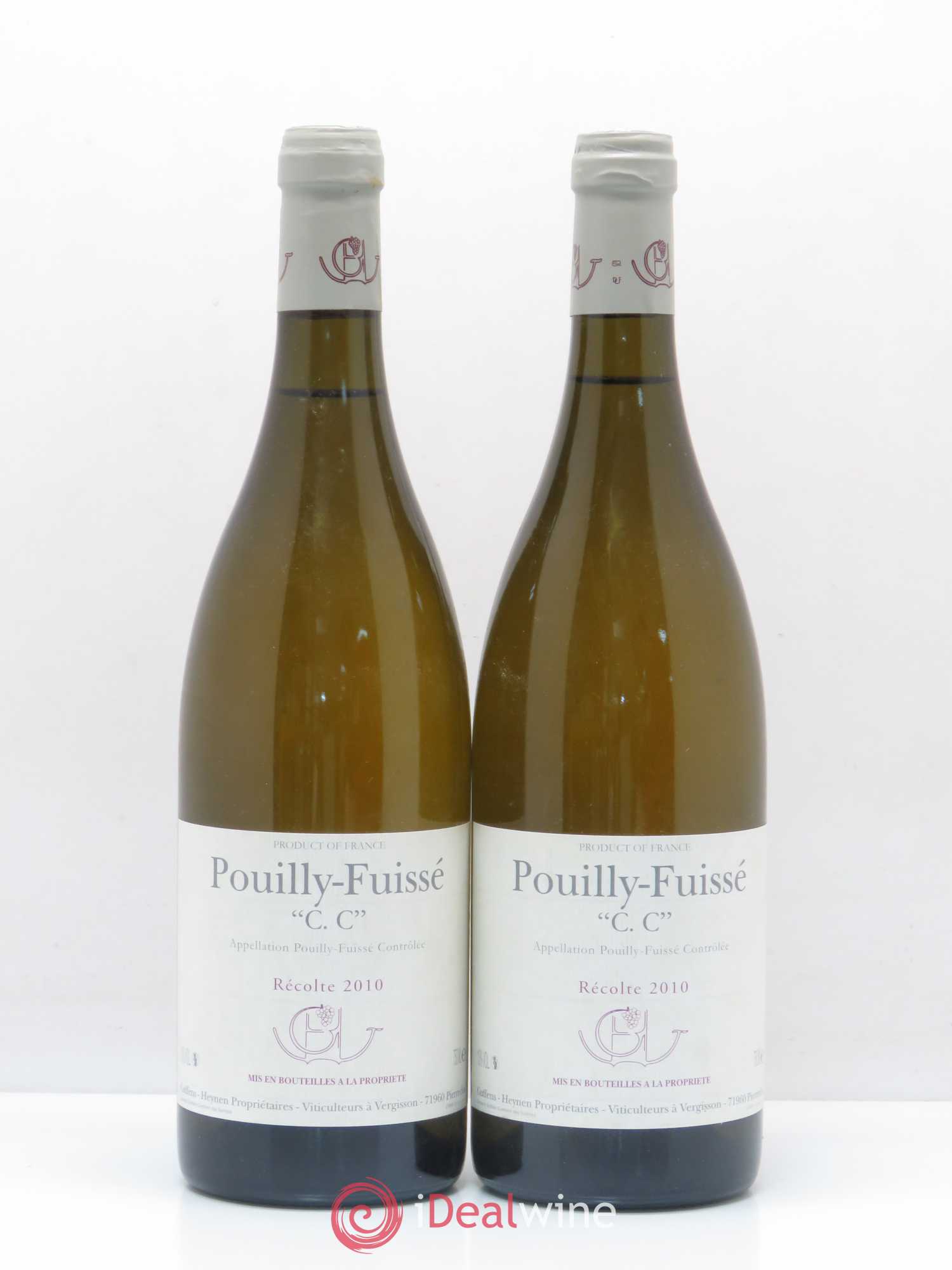 Pouilly-Fuissé C.C. Guffens-Heynen 2010 - Lot de 2 bouteilles - 0