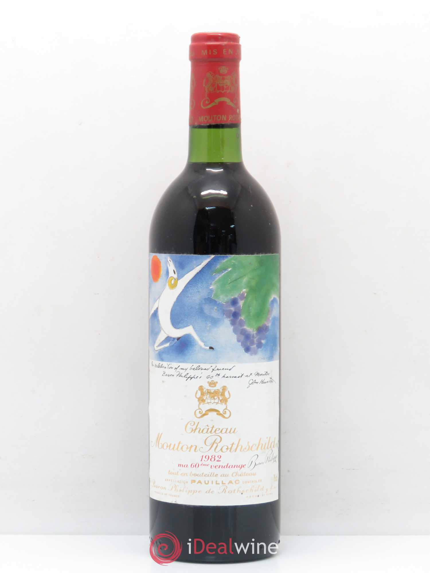 Château Mouton Rothschild 1er Grand Cru Classé 1982 - Lot de 1 bouteille - 0