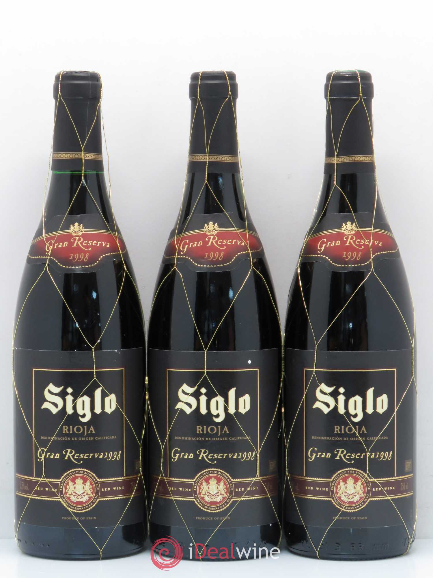 Rioja DOCA Bodegas Age Siglo Gran Reserva 1998 - Lot of 6 bottles - 2