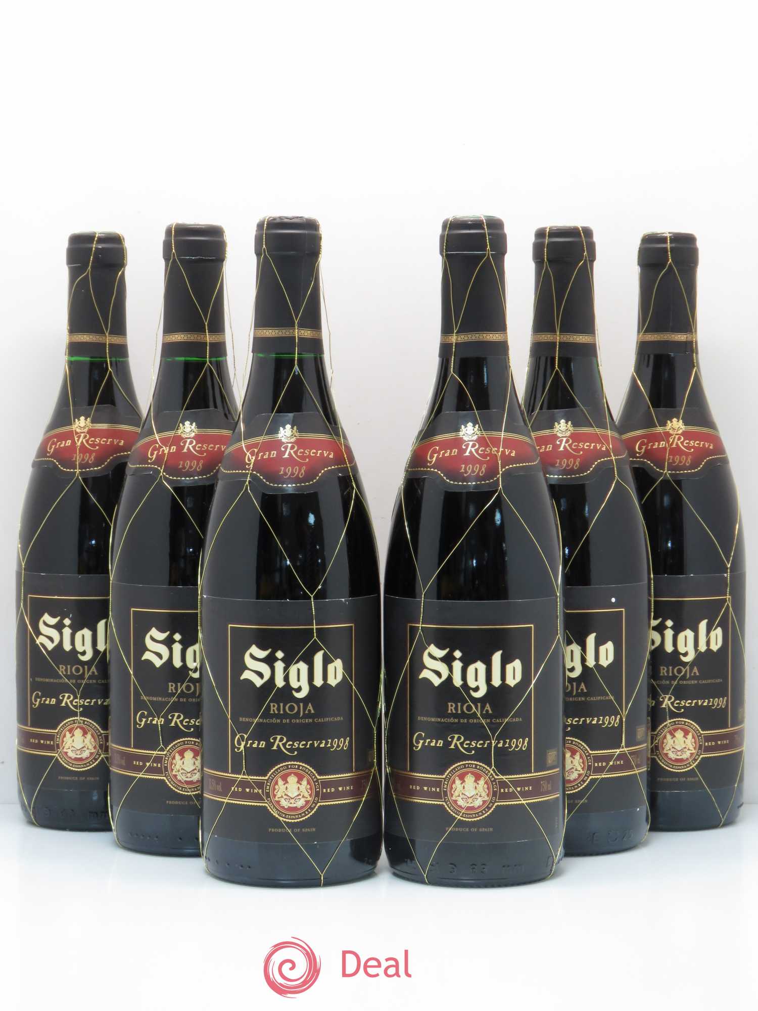 Rioja DOCA Bodegas Age Siglo Gran Reserva 1998 - Lot of 6 bottles - 0