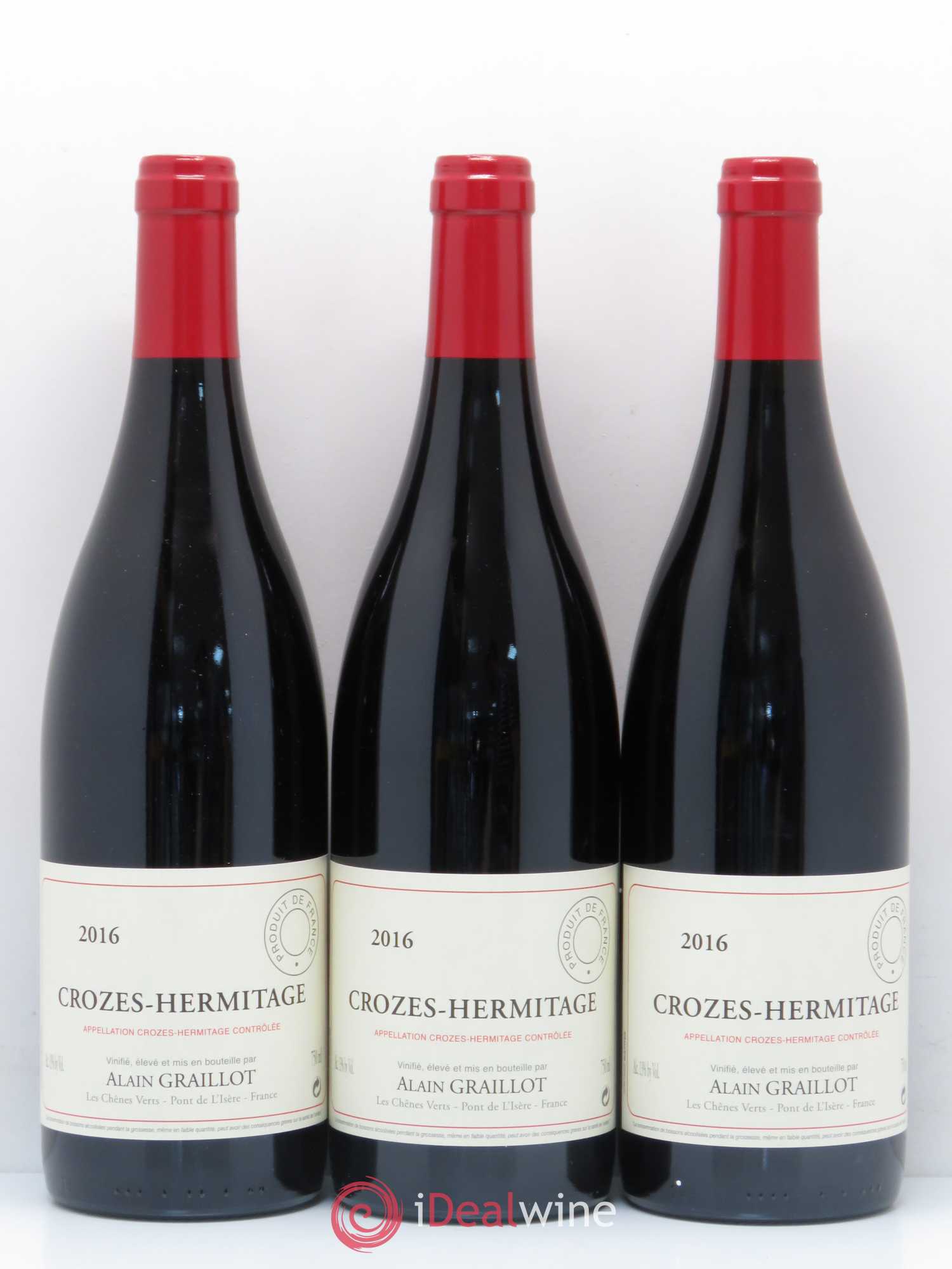Crozes-Hermitage Domaine Graillot 2016 - Lot de 3 bouteilles - 0