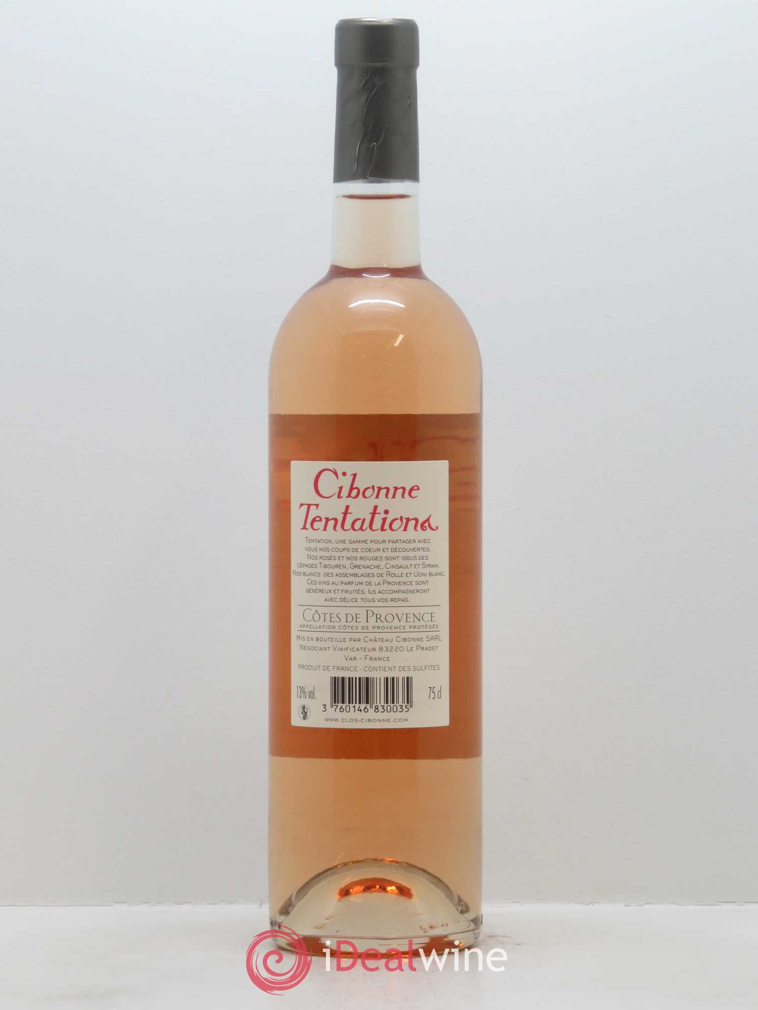 Côtes de Provence Clos Cibonne Tentations 2017 - Lot de 1 bouteille - 1
