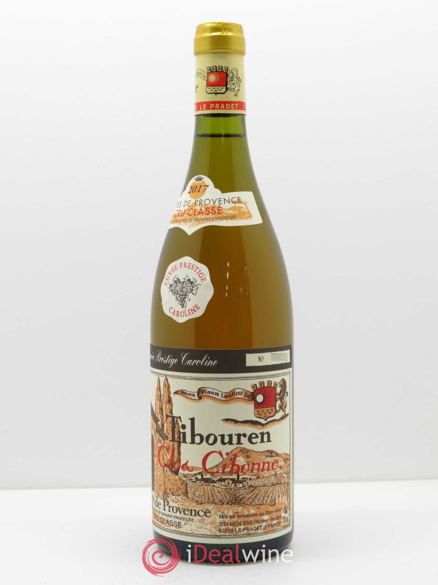 Côtes de Provence Clos Cibonne Prestige Caroline 2017 - Lot de 1 bouteille - 1