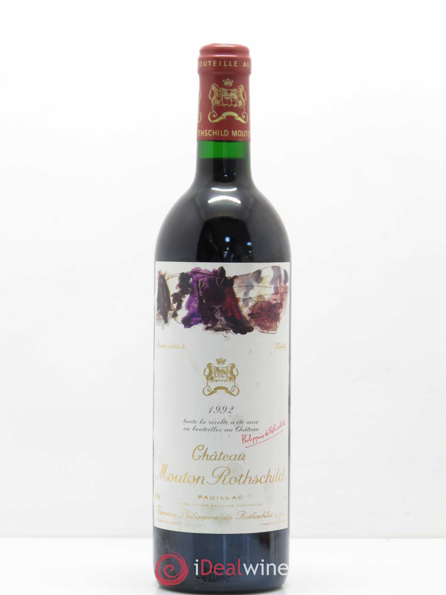 Château Mouton Rothschild 1er Grand Cru Classé 1992 - Lot de 1 bouteille - 0