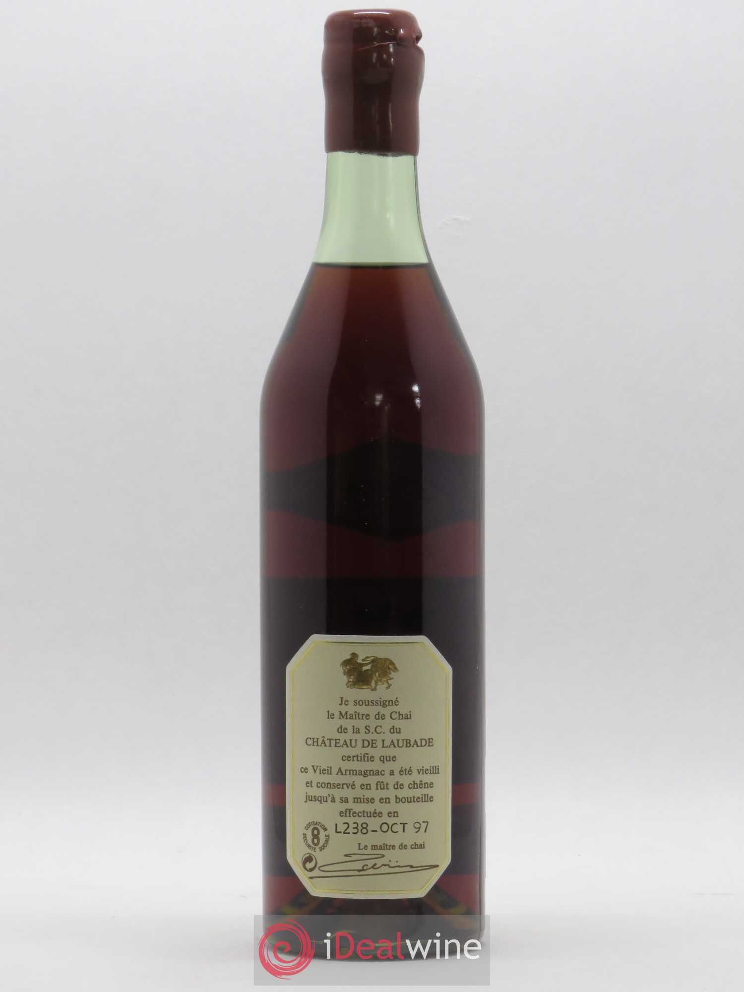 Bas-Armagnac Château de Laubade 1958 - Lot de 1 bouteille - 1