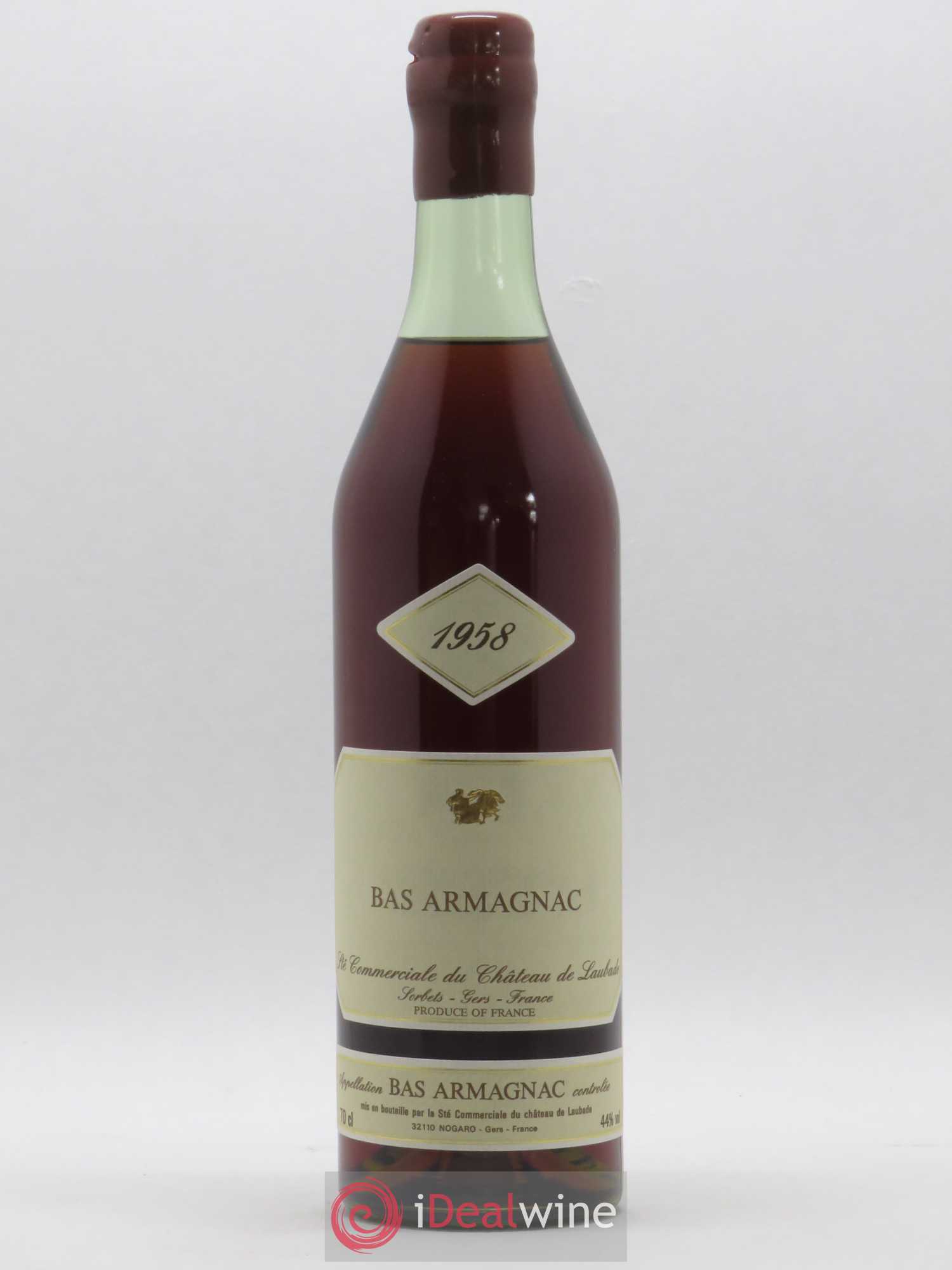 Bas-Armagnac Château de Laubade 1958 - Lot de 1 bouteille - 0
