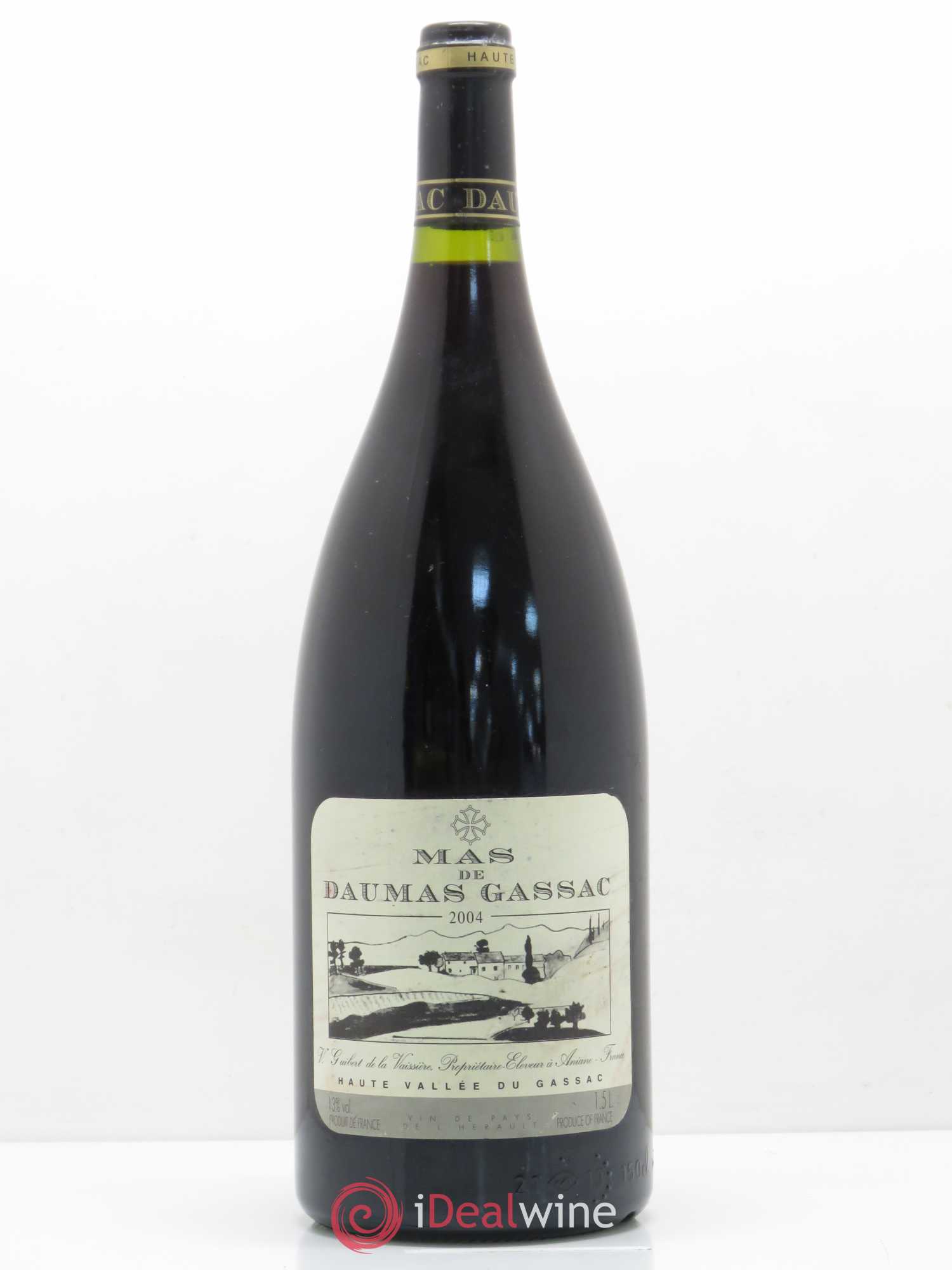 Saint-Guilhem-le-Désert - Cité d'Aniane Mas Daumas Gassac Famille Guibert de La Vaissière 2004 - Lot de 1 magnum - 0