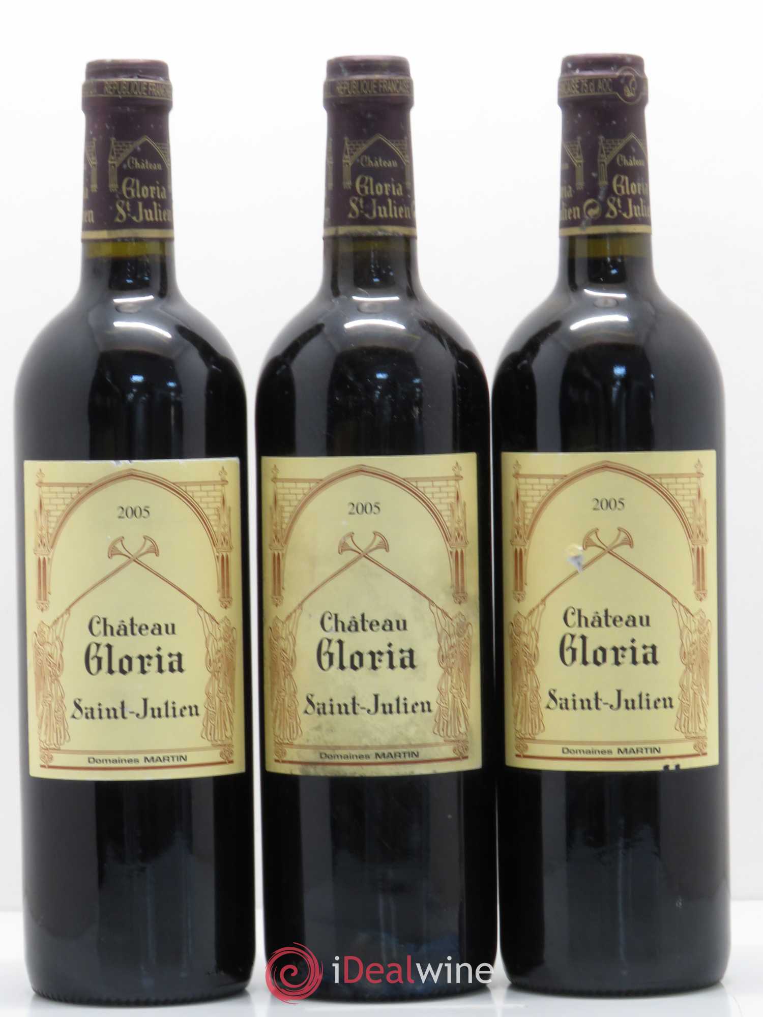 Château Gloria 2005 - Lot de 3 bouteilles - 0
