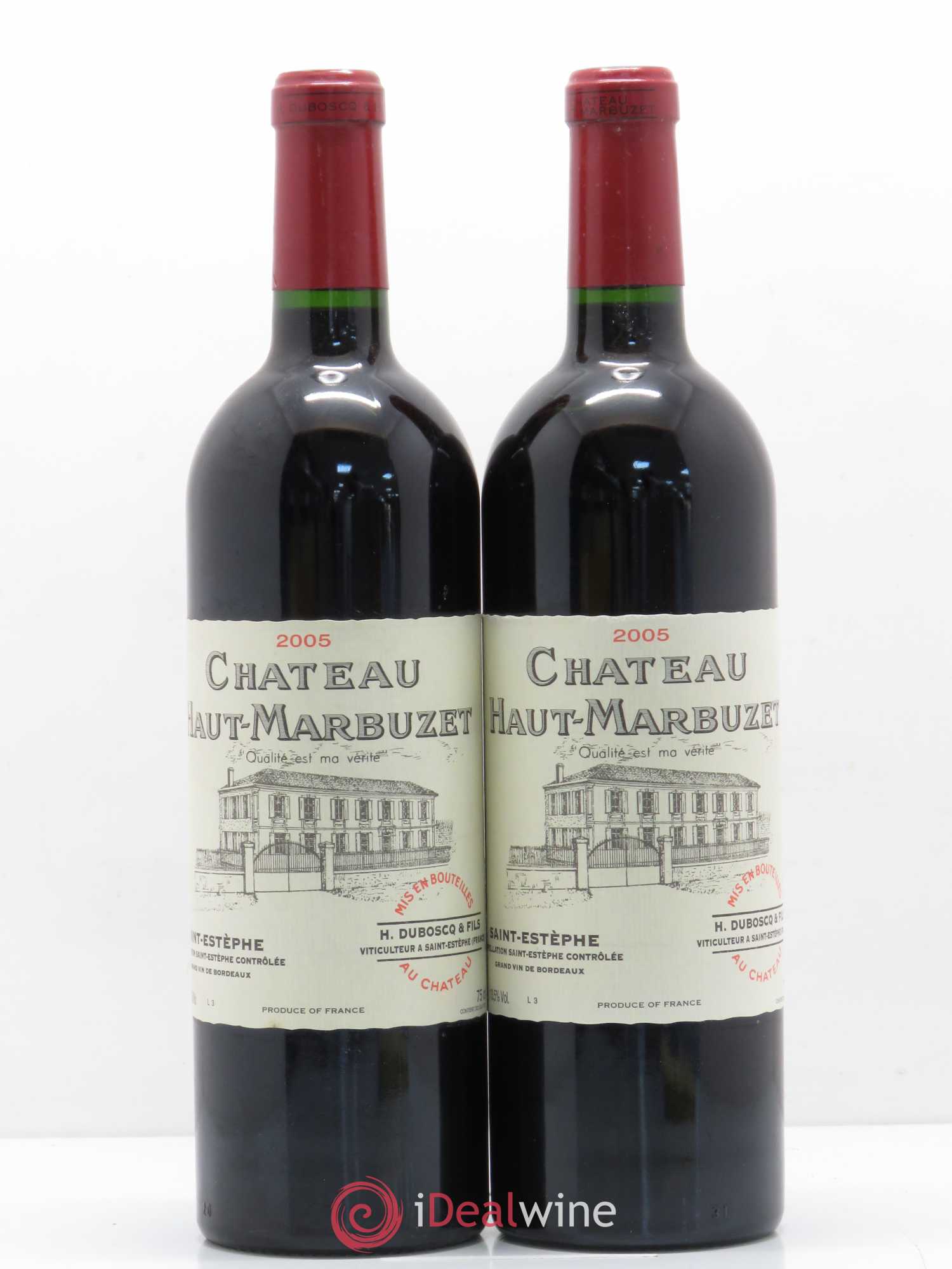 Château Haut Marbuzet 2005 - Lot de 2 bouteilles - 0