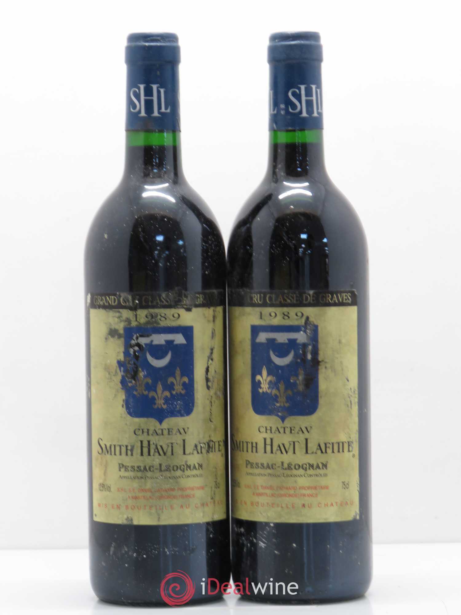 Château Smith Haut Lafitte Cru Classé de Graves 1989 - Lot de 2 bouteilles - 0