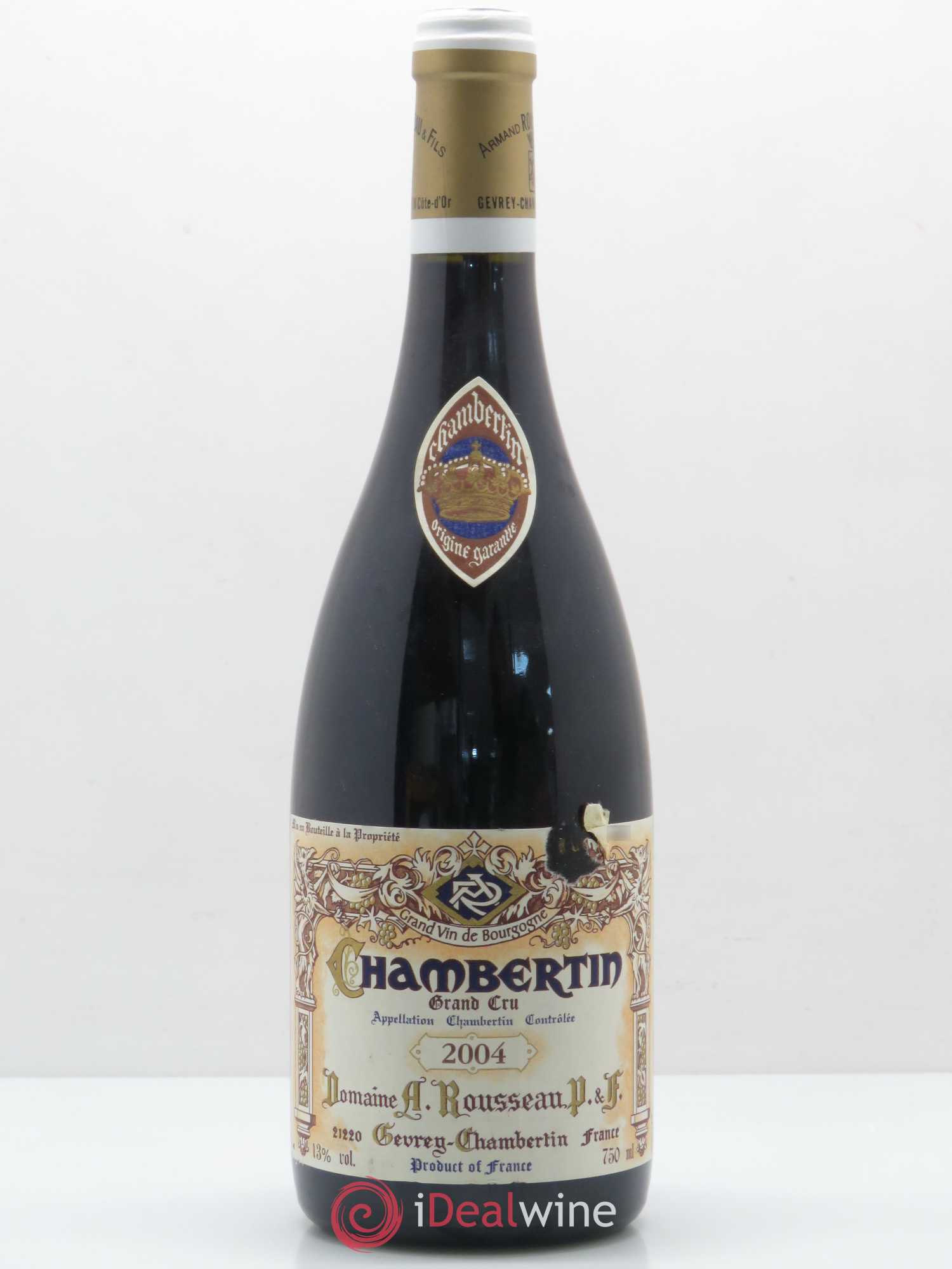 Chambertin Grand Cru Armand Rousseau (Domaine) 2004 - Lot de 1 bouteille - 0