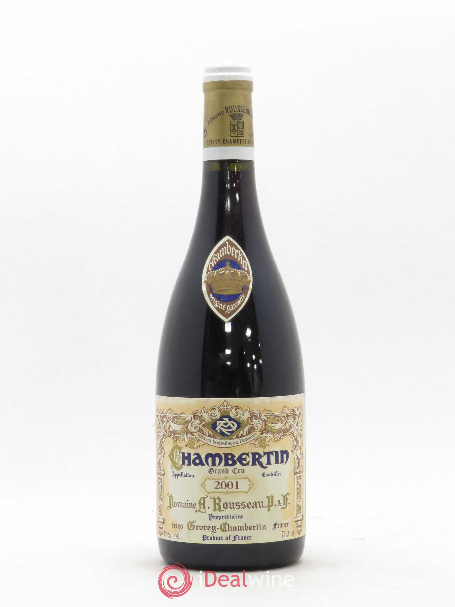 Chambertin Grand Cru Armand Rousseau (Domaine) 2001 - Lot de 1 bouteille - 0