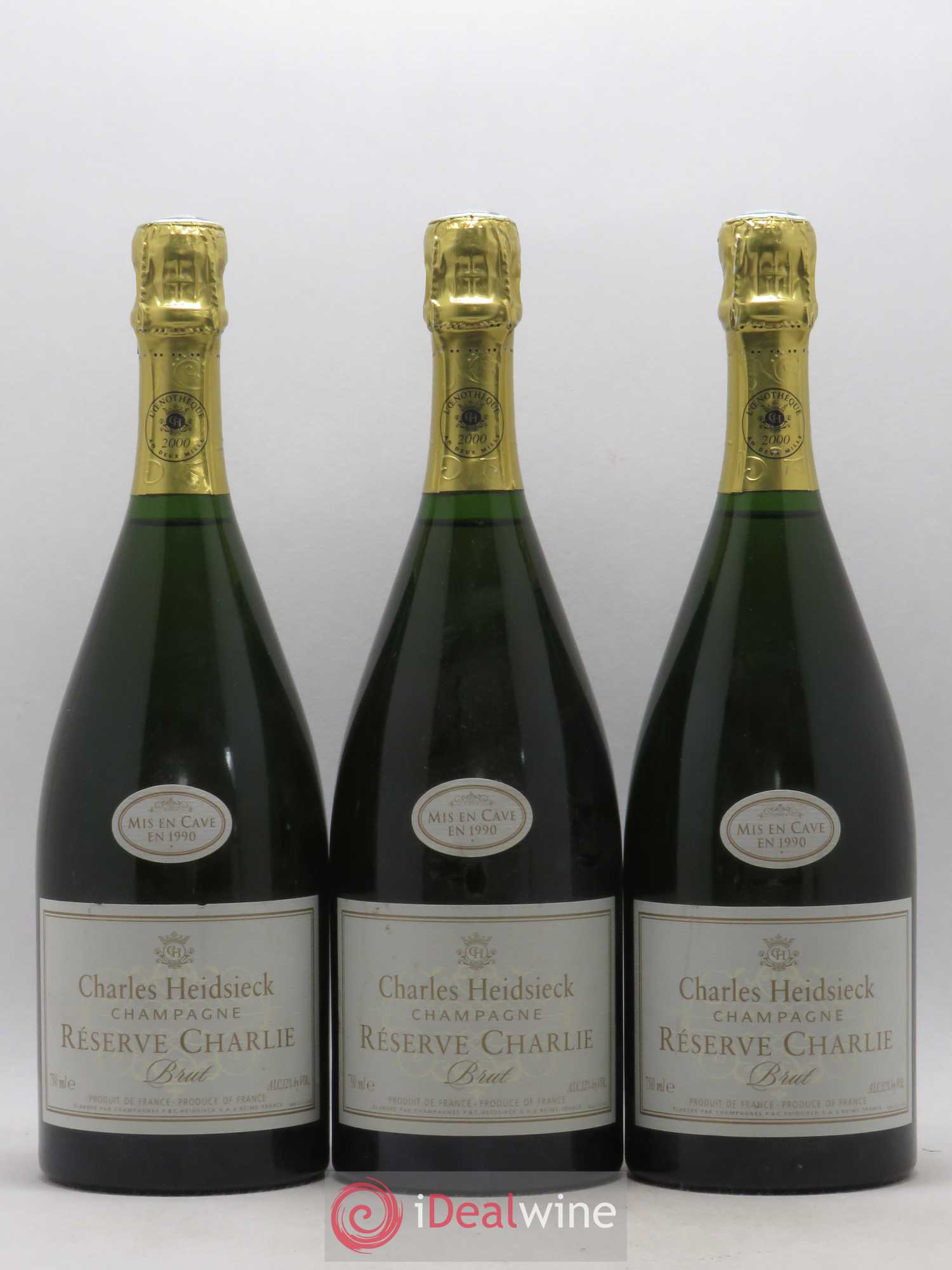 Réserve Charlie Charles Heidsieck - Lot de 3 bouteilles - 0