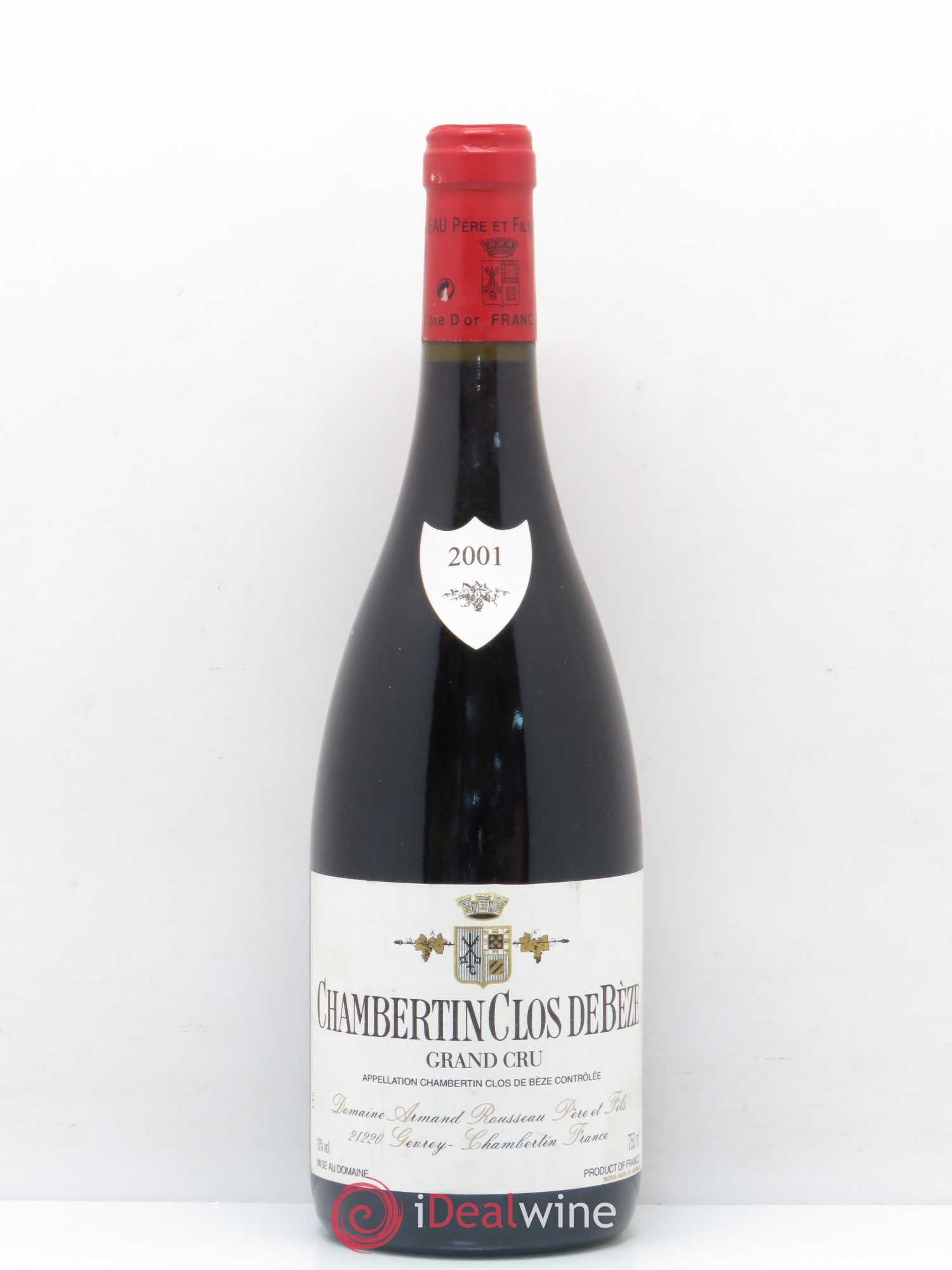 Chambertin Clos de Bèze Grand Cru Armand Rousseau (Domaine) 2001 - Lot de 1 bouteille - 0
