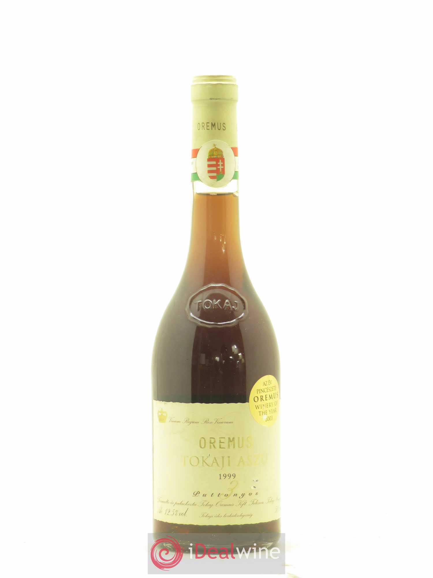 Tokaji Oremus Aszu 3 Puttonyos 1999 - Lot de 1 bouteille - 0