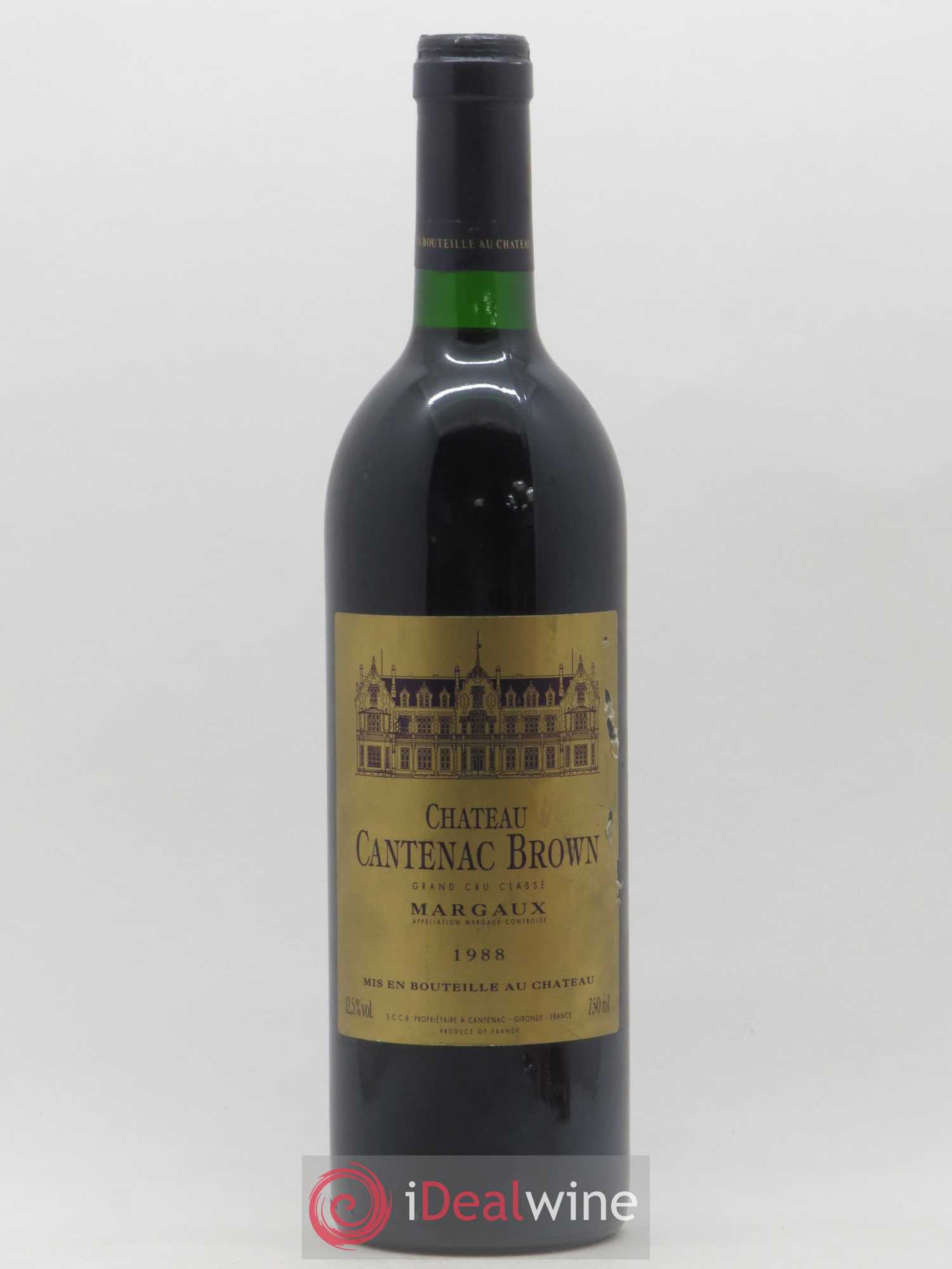 Château Cantenac Brown 3ème Grand Cru Classé 1988 - Lot de 1 bouteille - 0