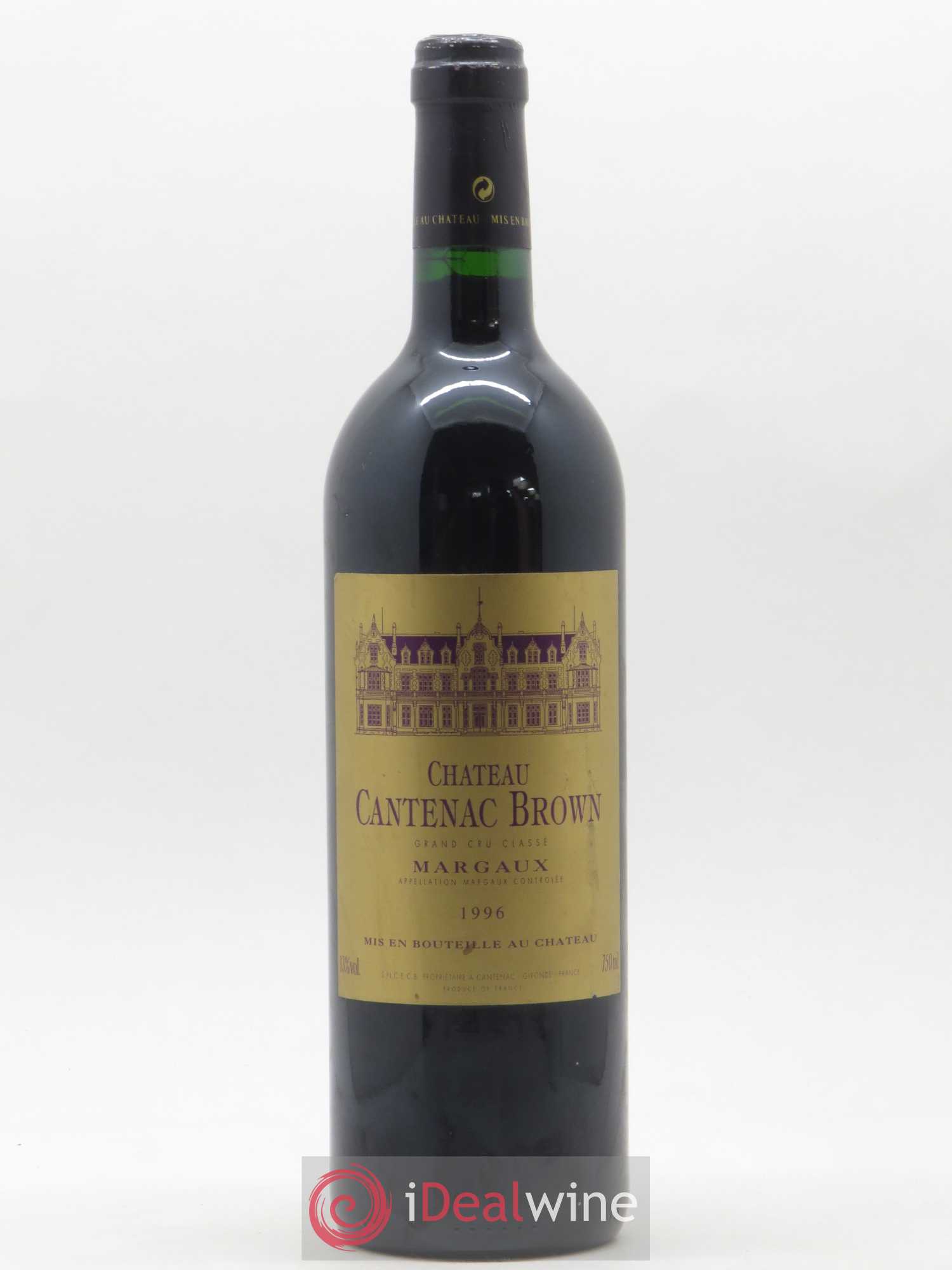 Château Cantenac Brown 3ème Grand Cru Classé 1996 - Lot de 1 bouteille - 0