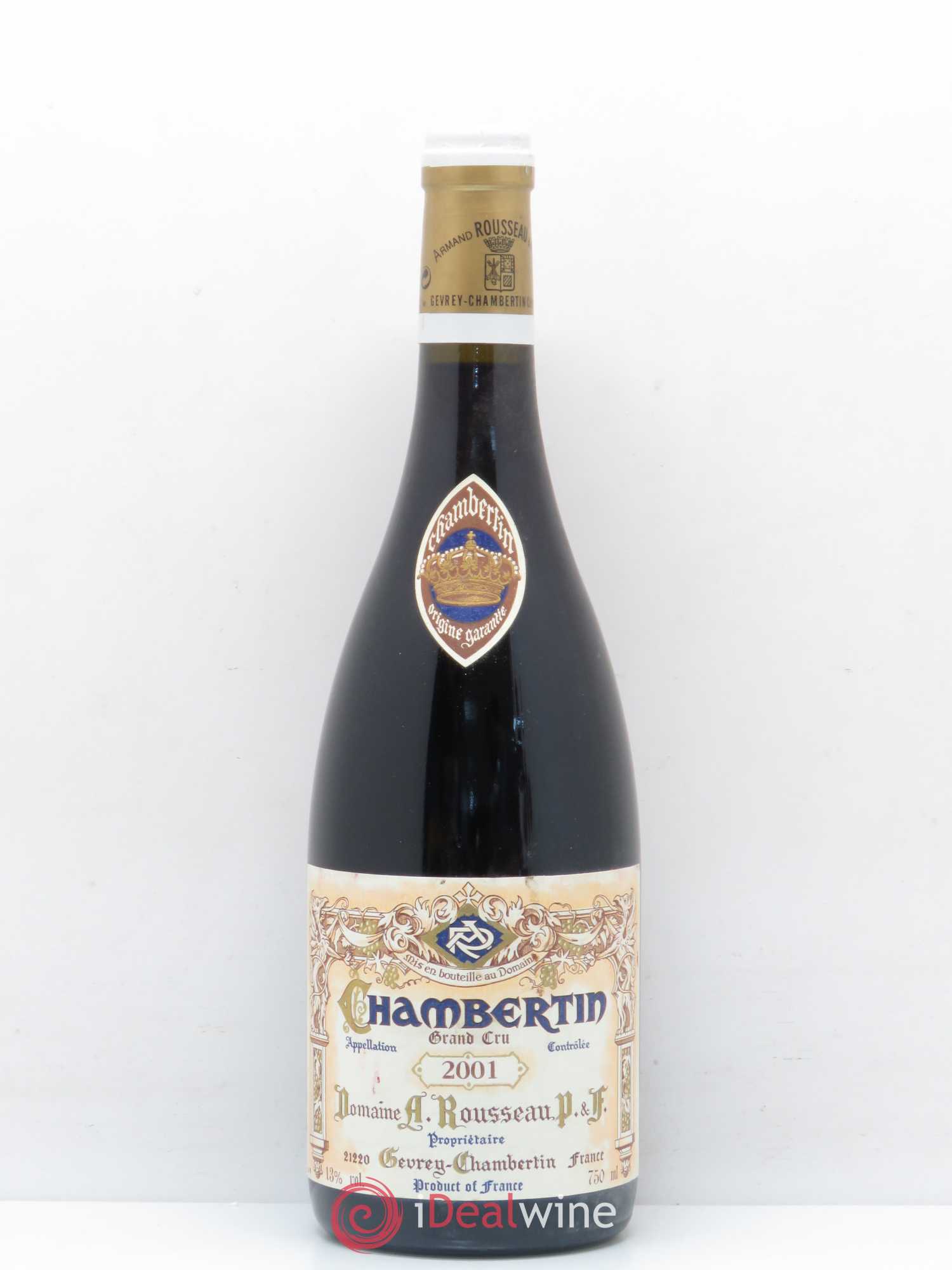 Chambertin Grand Cru Armand Rousseau (Domaine) 2001 - Lot de 1 bouteille - 0